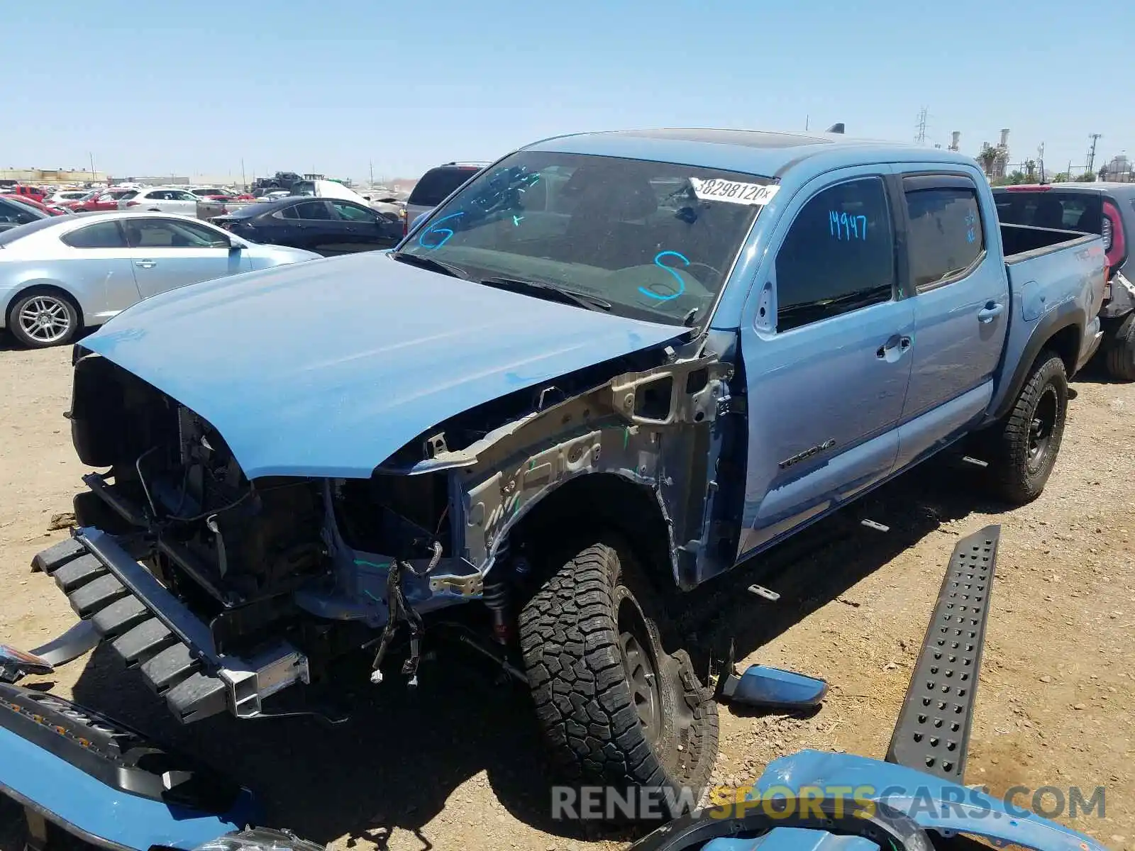 2 Photograph of a damaged car 3TMCZ5ANXKM239131 TOYOTA TACOMA 2019