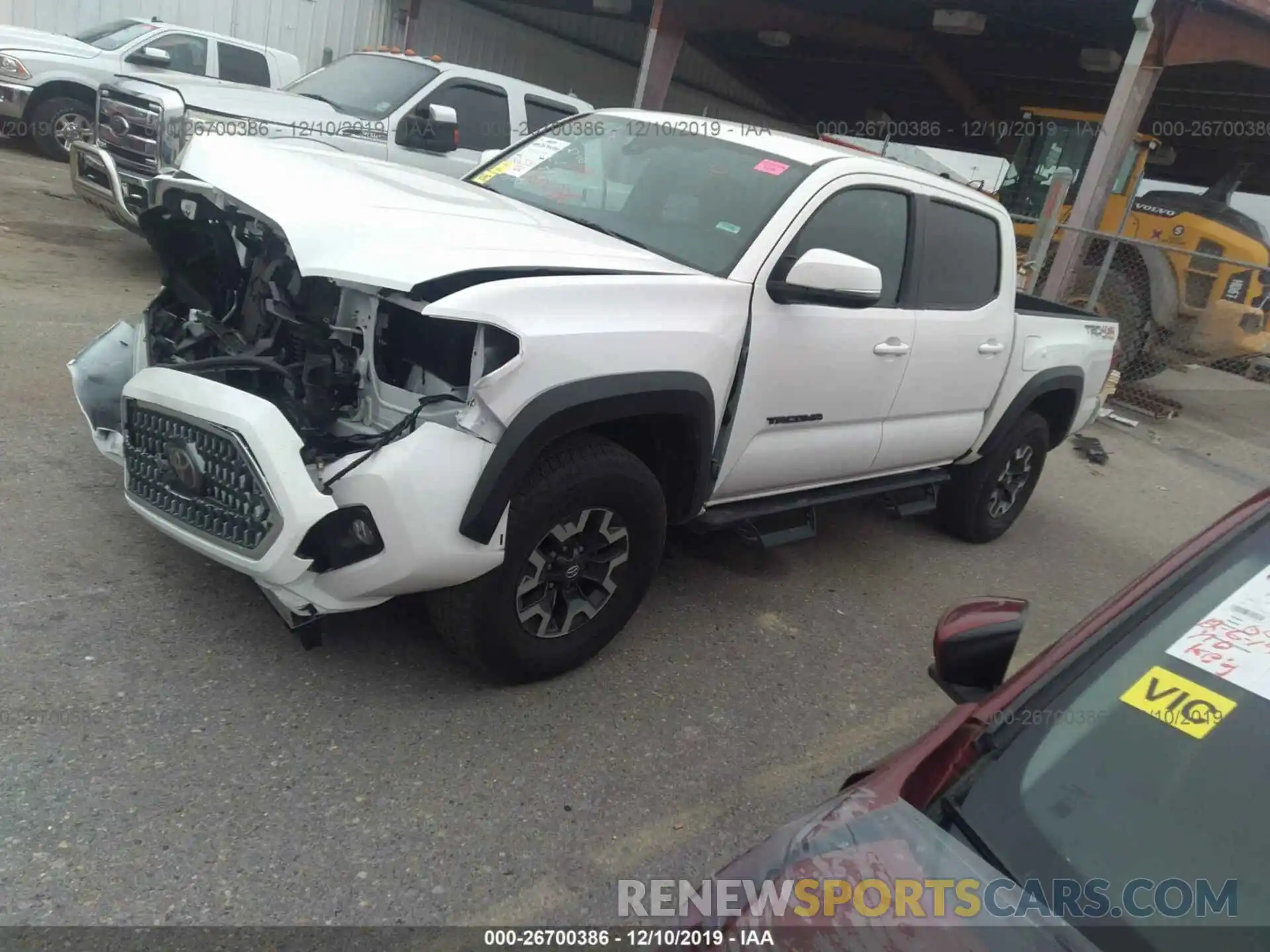 2 Photograph of a damaged car 3TMCZ5ANXKM243647 TOYOTA TACOMA 2019