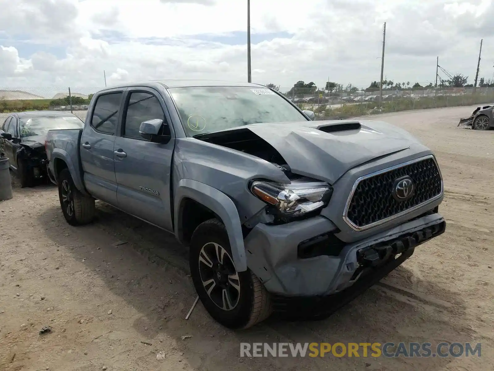 1 Photograph of a damaged car 3TMCZ5ANXKM247844 TOYOTA TACOMA 2019