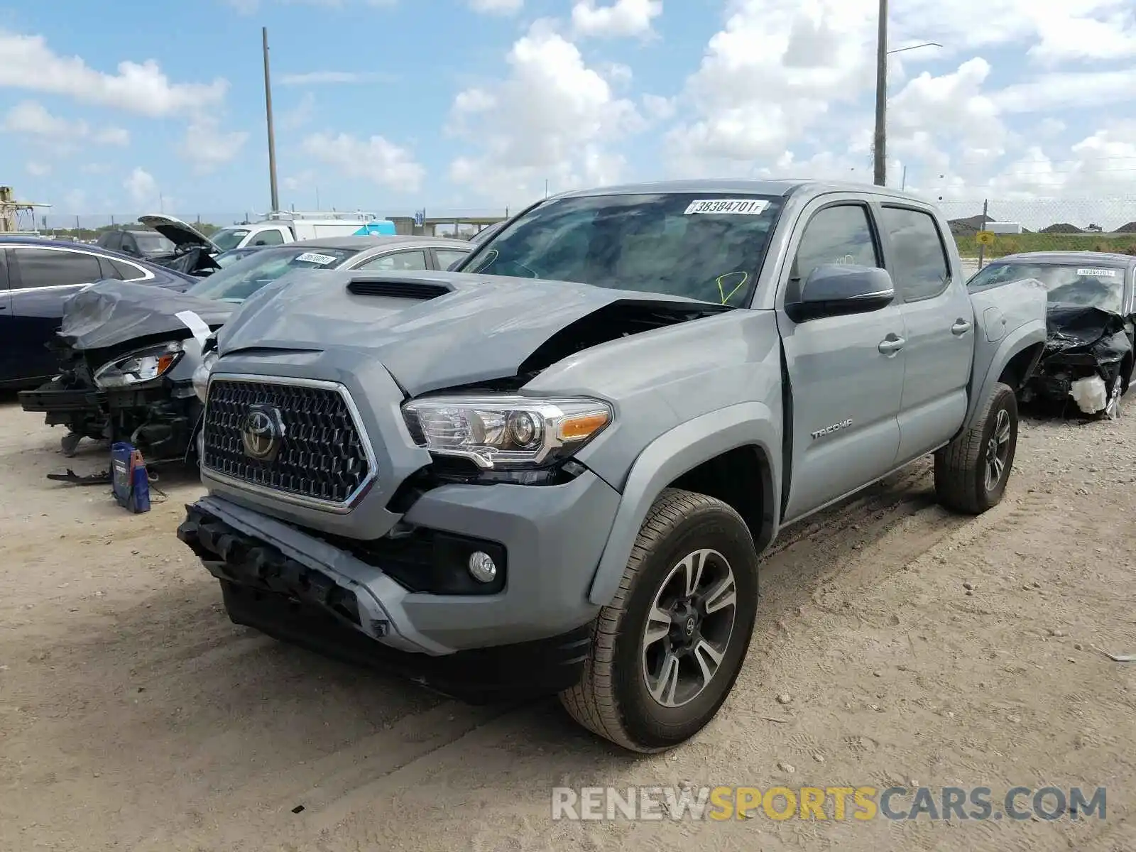 2 Photograph of a damaged car 3TMCZ5ANXKM247844 TOYOTA TACOMA 2019