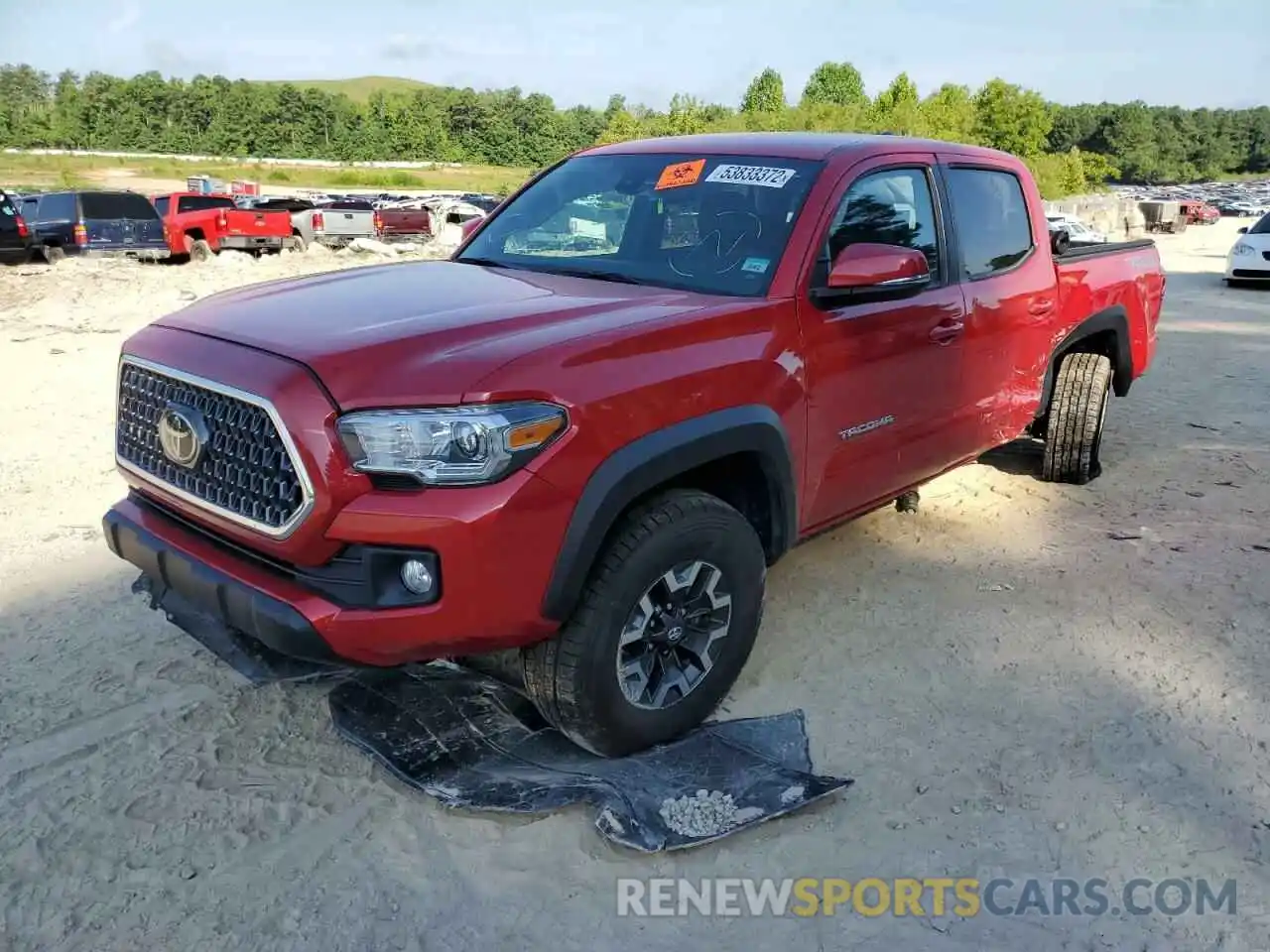 2 Photograph of a damaged car 3TMCZ5ANXKM251800 TOYOTA TACOMA 2019