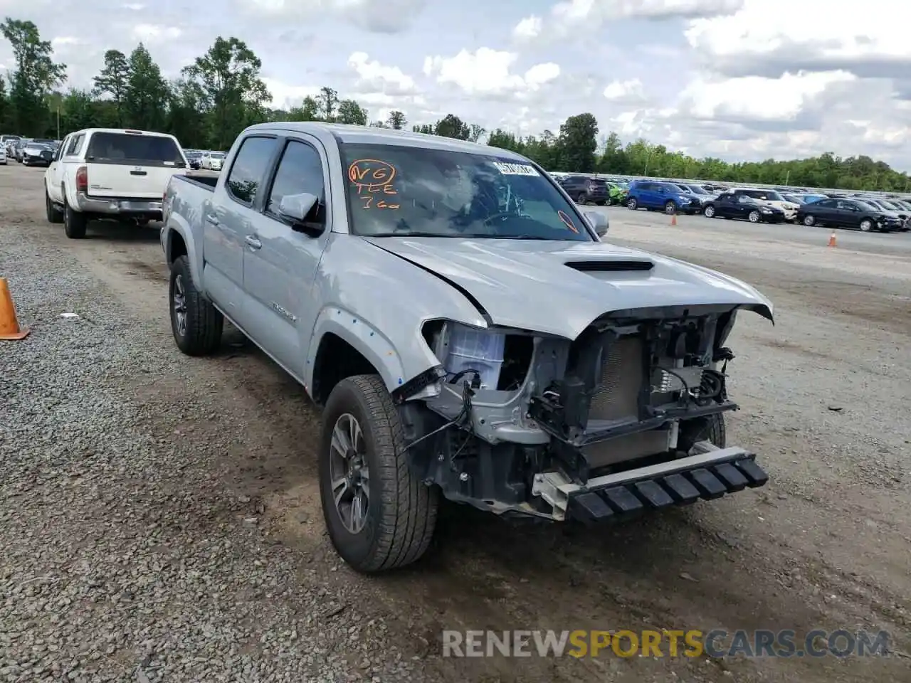 1 Photograph of a damaged car 3TMCZ5ANXKM257676 TOYOTA TACOMA 2019