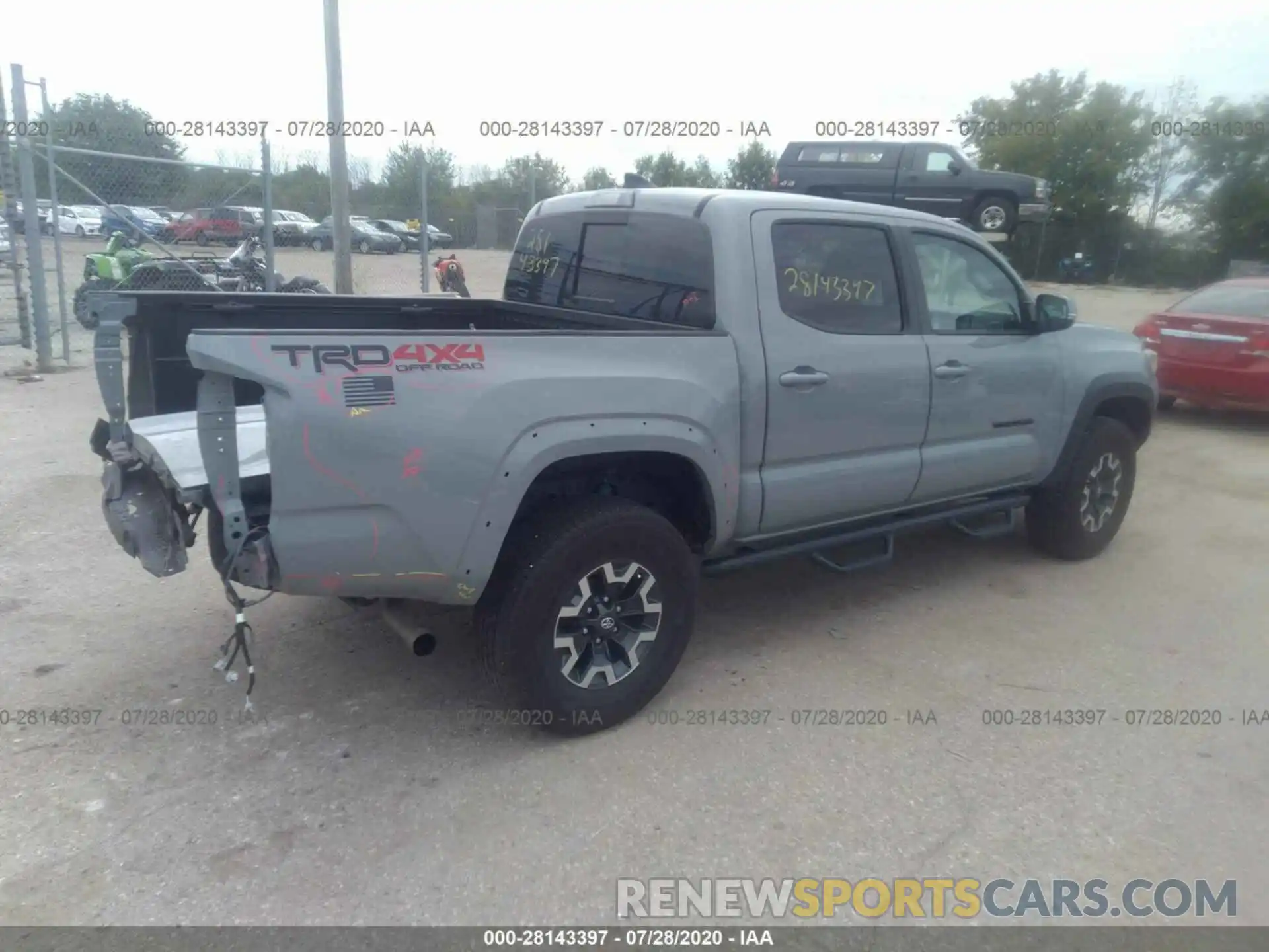 4 Фотография поврежденного автомобиля 3TMCZ5ANXKM258049 TOYOTA TACOMA 2019