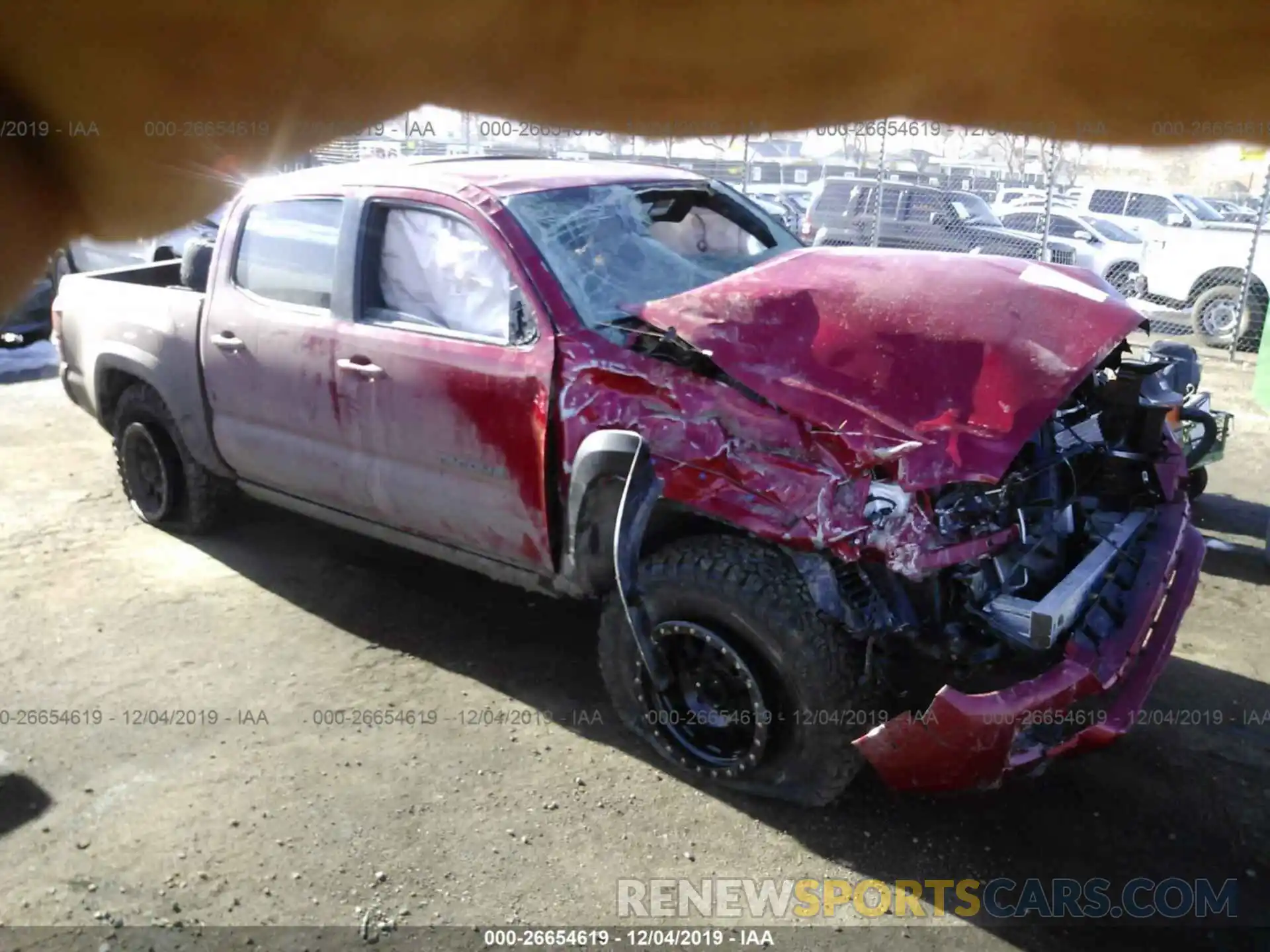 1 Photograph of a damaged car 3TMCZ5ANXKM263087 TOYOTA TACOMA 2019