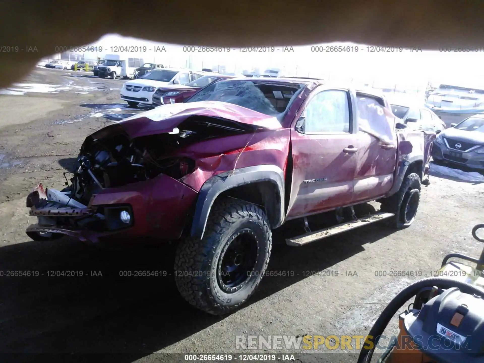 2 Photograph of a damaged car 3TMCZ5ANXKM263087 TOYOTA TACOMA 2019