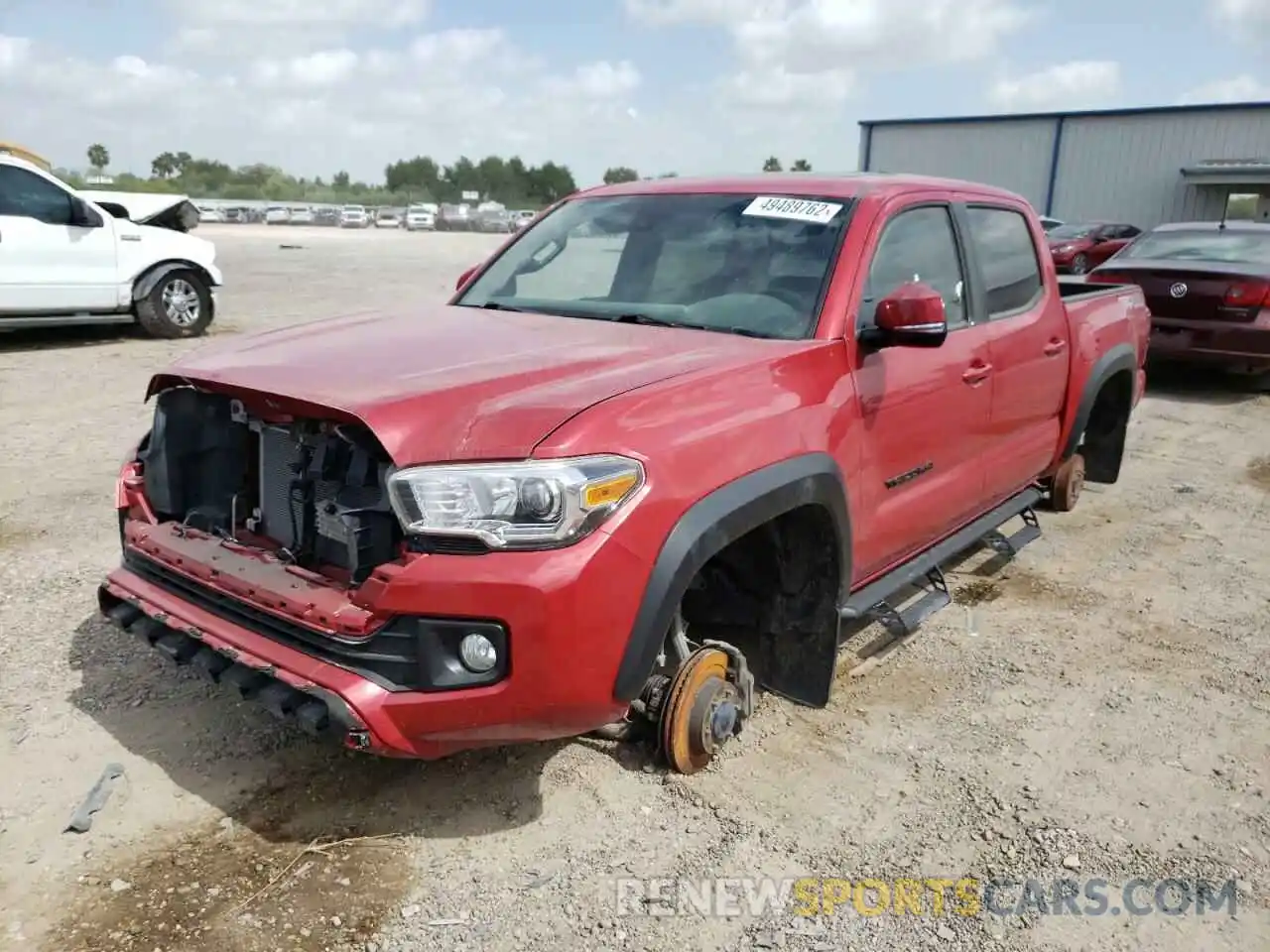 2 Photograph of a damaged car 3TMCZ5ANXKM270508 TOYOTA TACOMA 2019