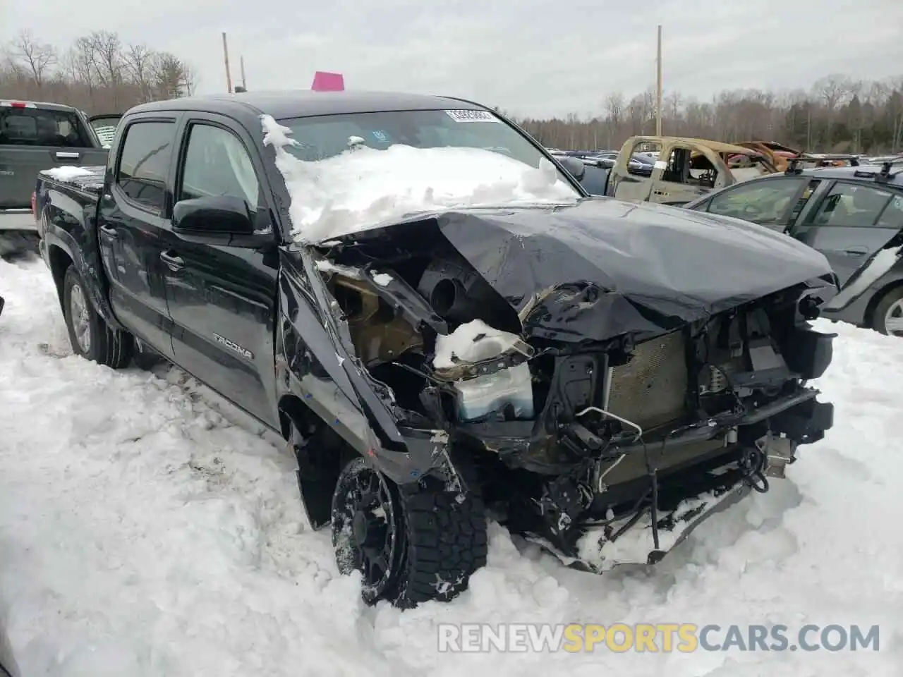 1 Photograph of a damaged car 3TMCZ5ANXKM272002 TOYOTA TACOMA 2019