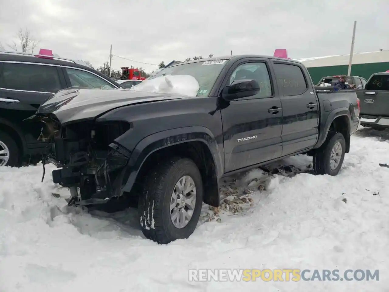 2 Photograph of a damaged car 3TMCZ5ANXKM272002 TOYOTA TACOMA 2019