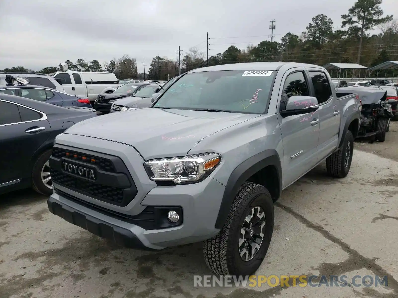 2 Photograph of a damaged car 3TMCZ5ANXKM275871 TOYOTA TACOMA 2019