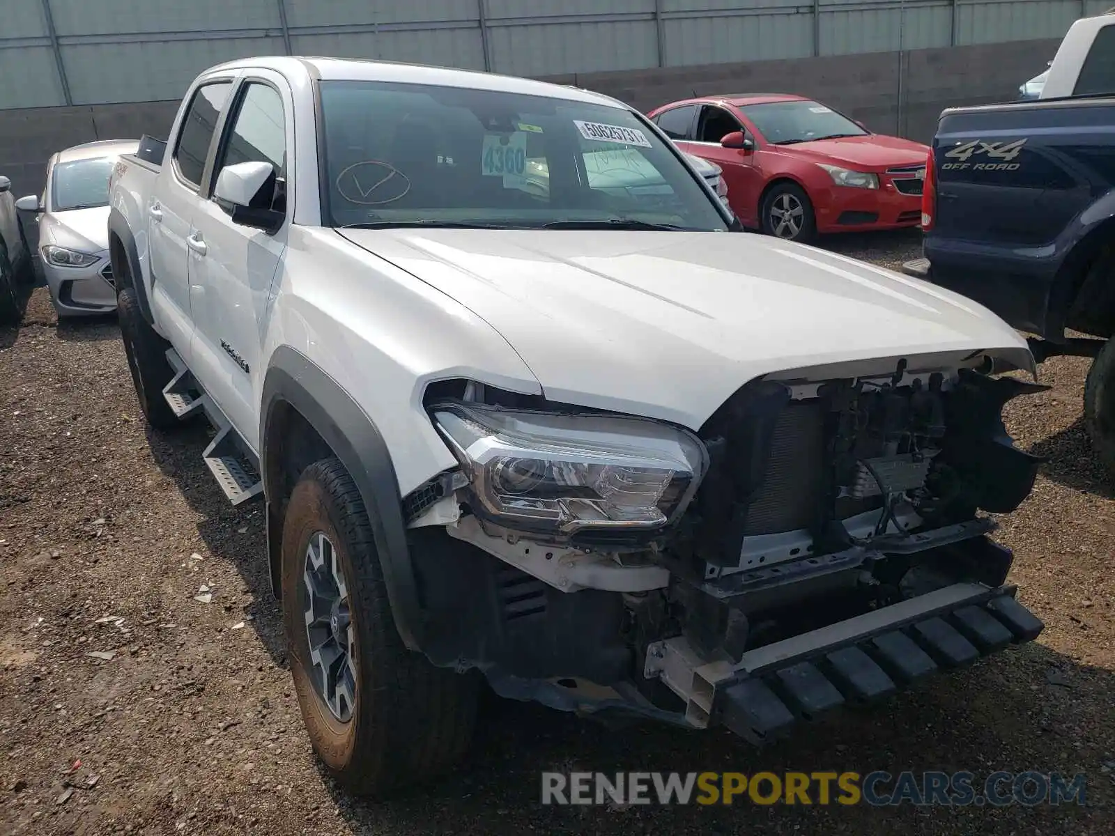 1 Photograph of a damaged car 3TMCZ5ANXKM277846 TOYOTA TACOMA 2019