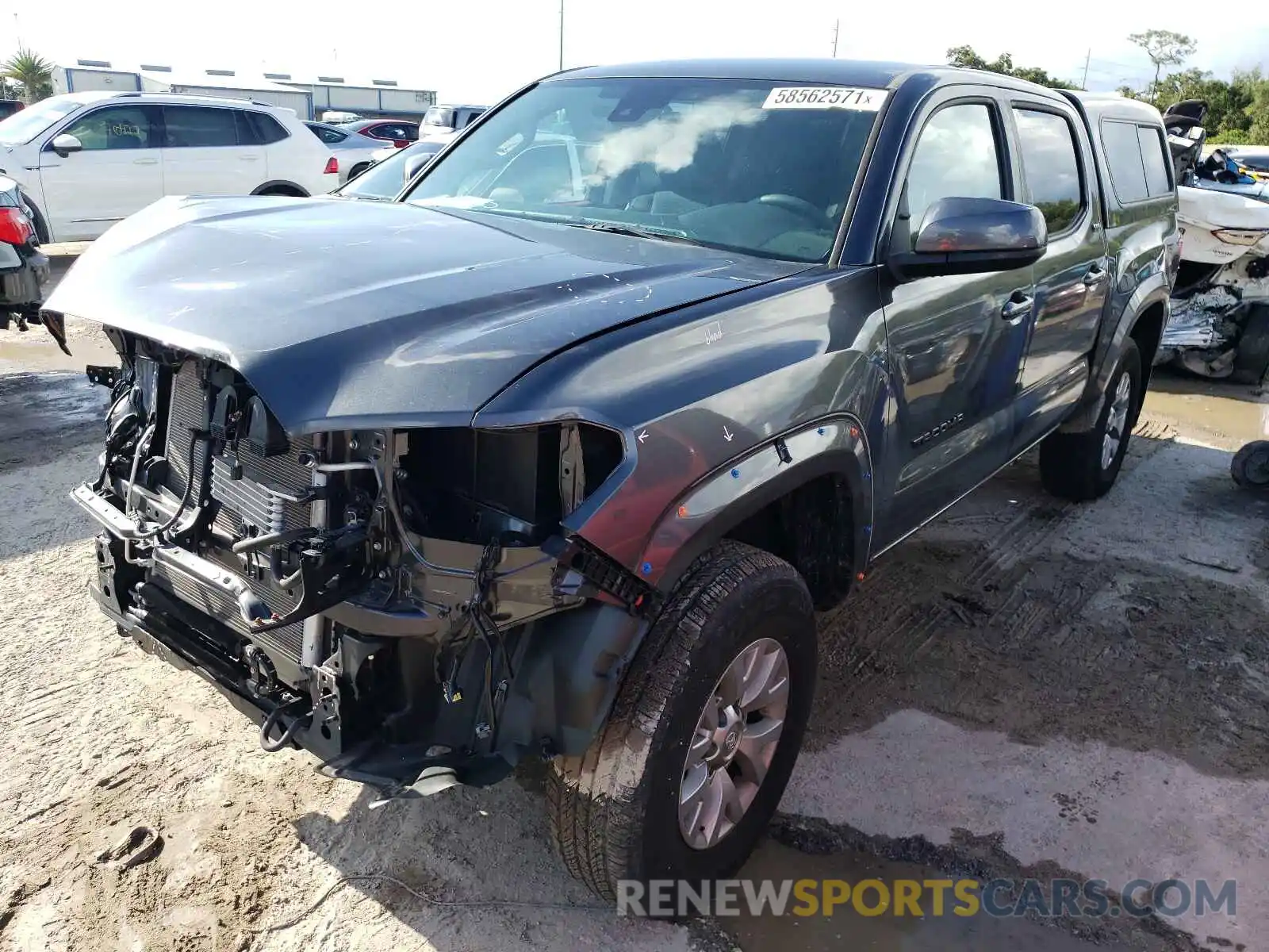 2 Photograph of a damaged car 3TMCZ5ANXKM279967 TOYOTA TACOMA 2019