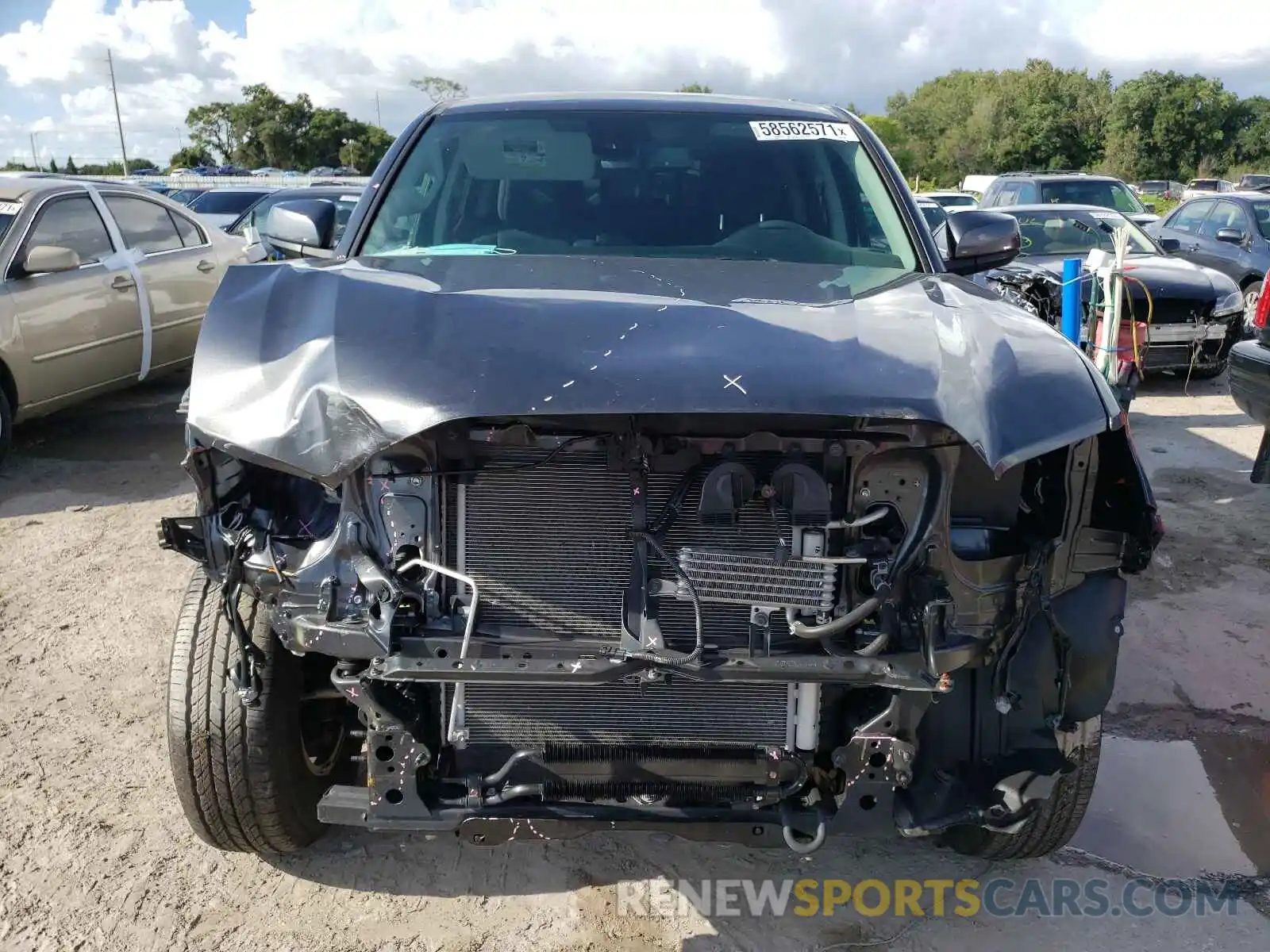 9 Photograph of a damaged car 3TMCZ5ANXKM279967 TOYOTA TACOMA 2019