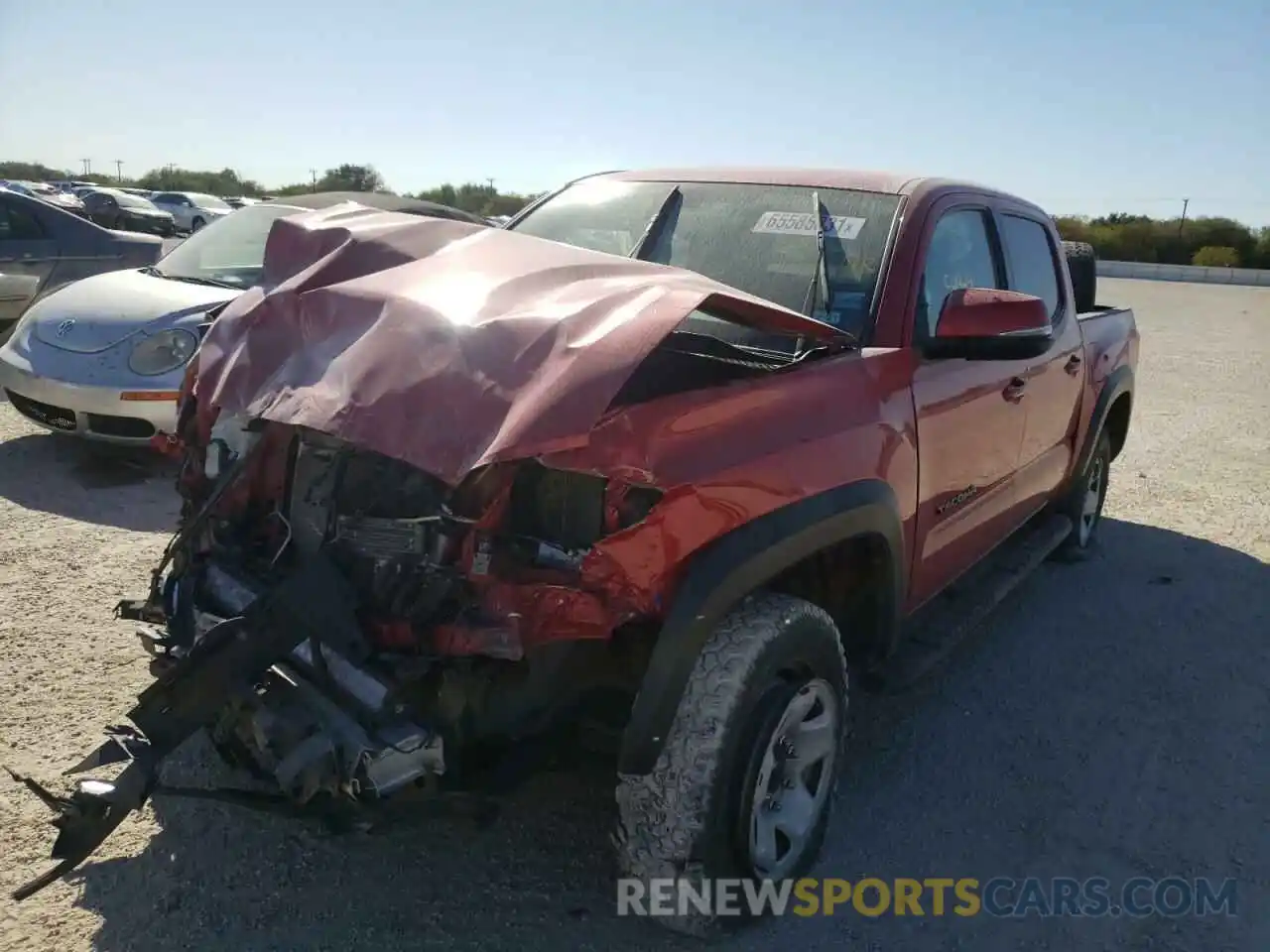 2 Photograph of a damaged car 3TMCZ5ANXKM282318 TOYOTA TACOMA 2019