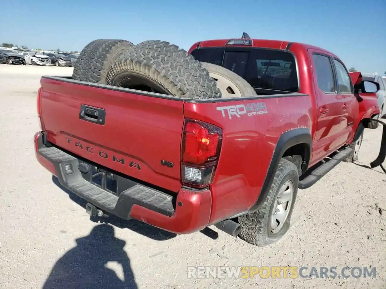 4 Photograph of a damaged car 3TMCZ5ANXKM282318 TOYOTA TACOMA 2019