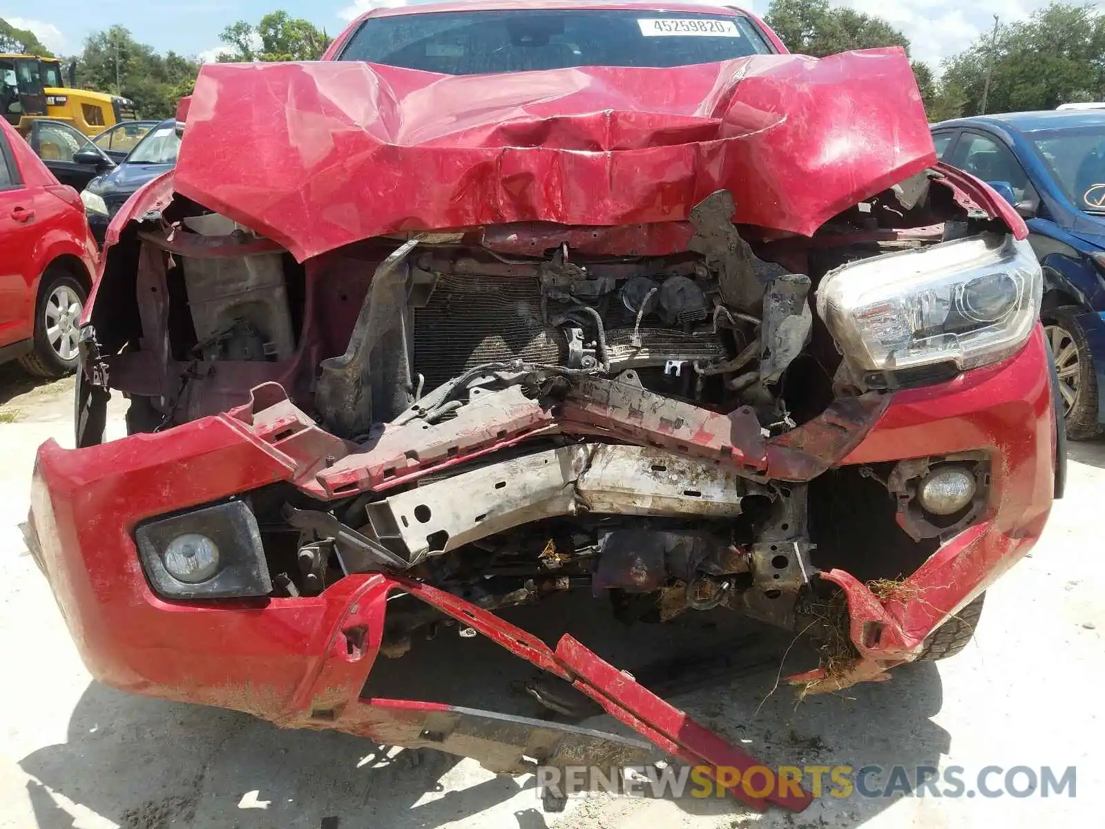 9 Photograph of a damaged car 3TMCZ5ANXKM283372 TOYOTA TACOMA 2019