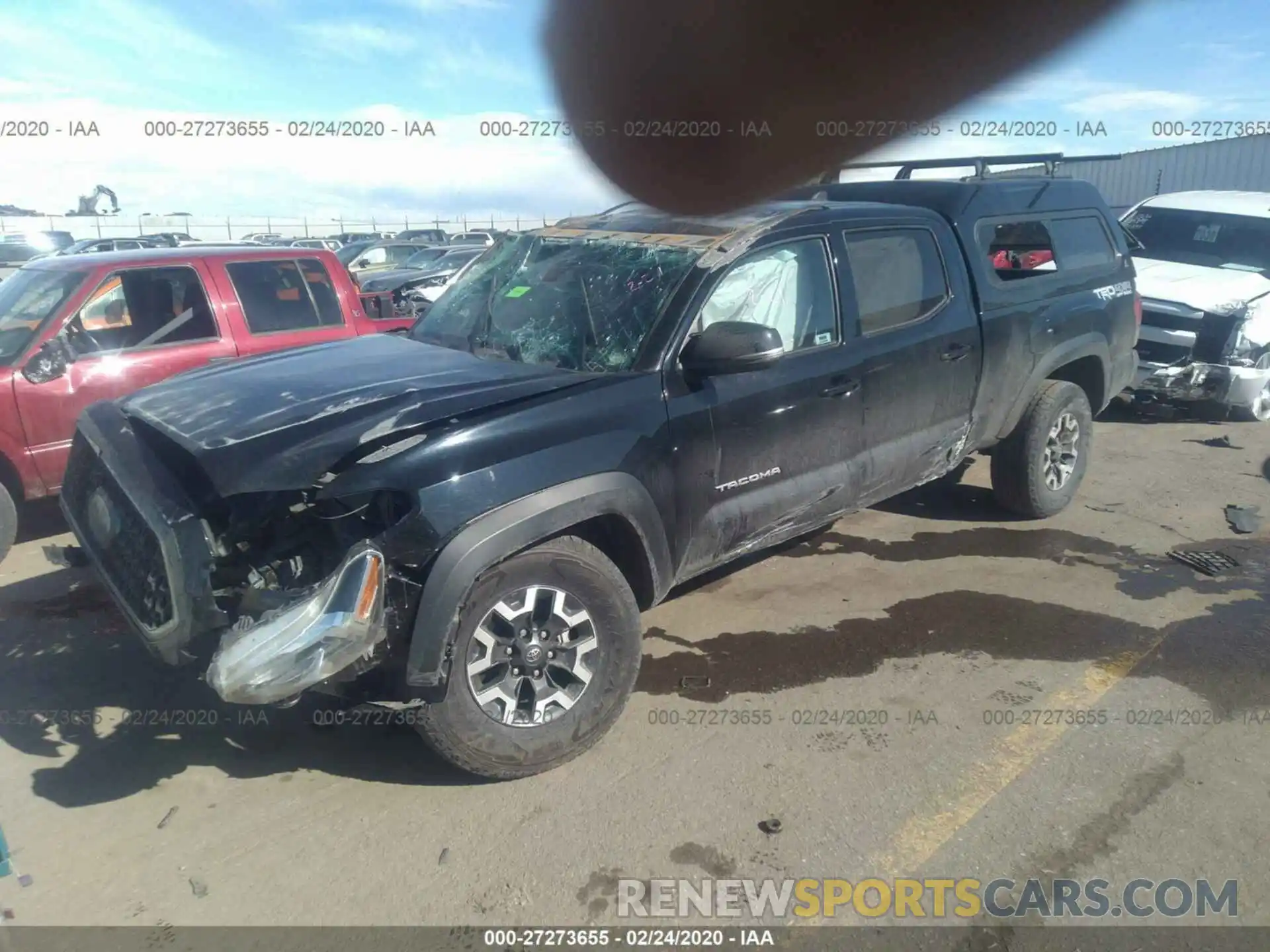 2 Photograph of a damaged car 3TMDZ5BN0KM056646 TOYOTA TACOMA 2019