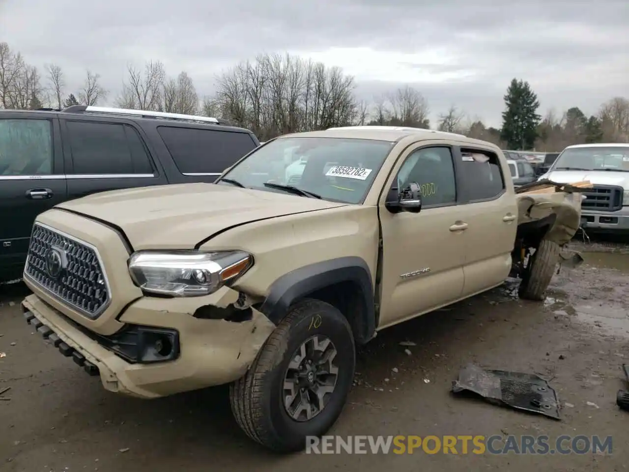 2 Photograph of a damaged car 3TMDZ5BN0KM058834 TOYOTA TACOMA 2019