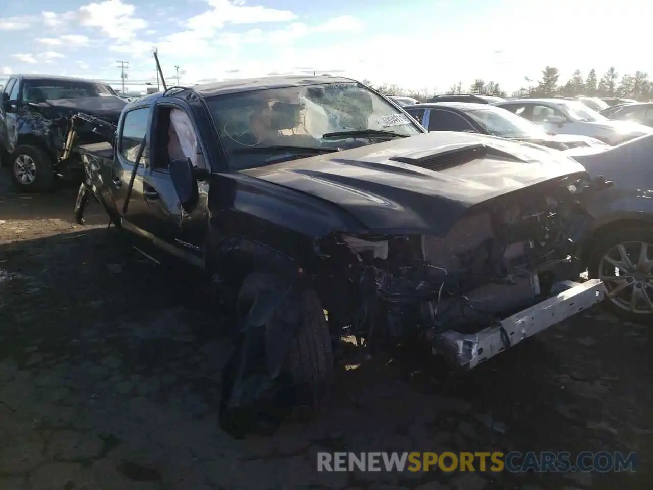 1 Photograph of a damaged car 3TMDZ5BN0KM064651 TOYOTA TACOMA 2019