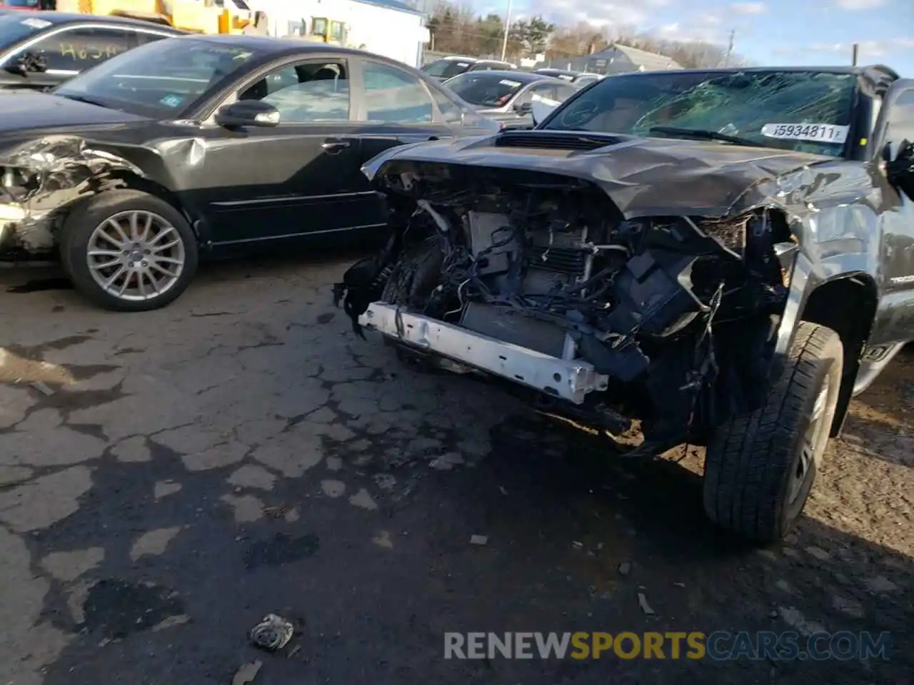 2 Photograph of a damaged car 3TMDZ5BN0KM064651 TOYOTA TACOMA 2019