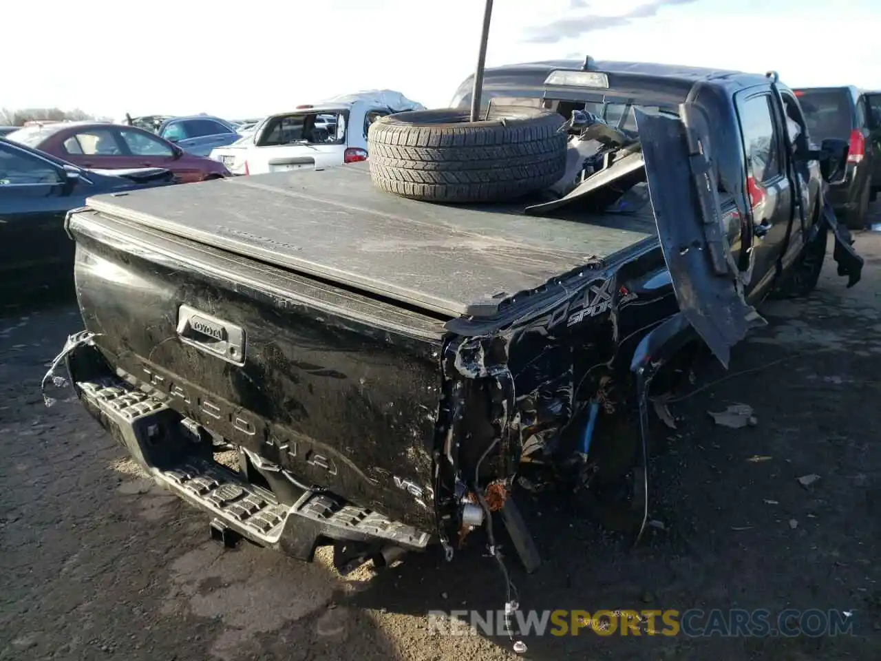 4 Photograph of a damaged car 3TMDZ5BN0KM064651 TOYOTA TACOMA 2019