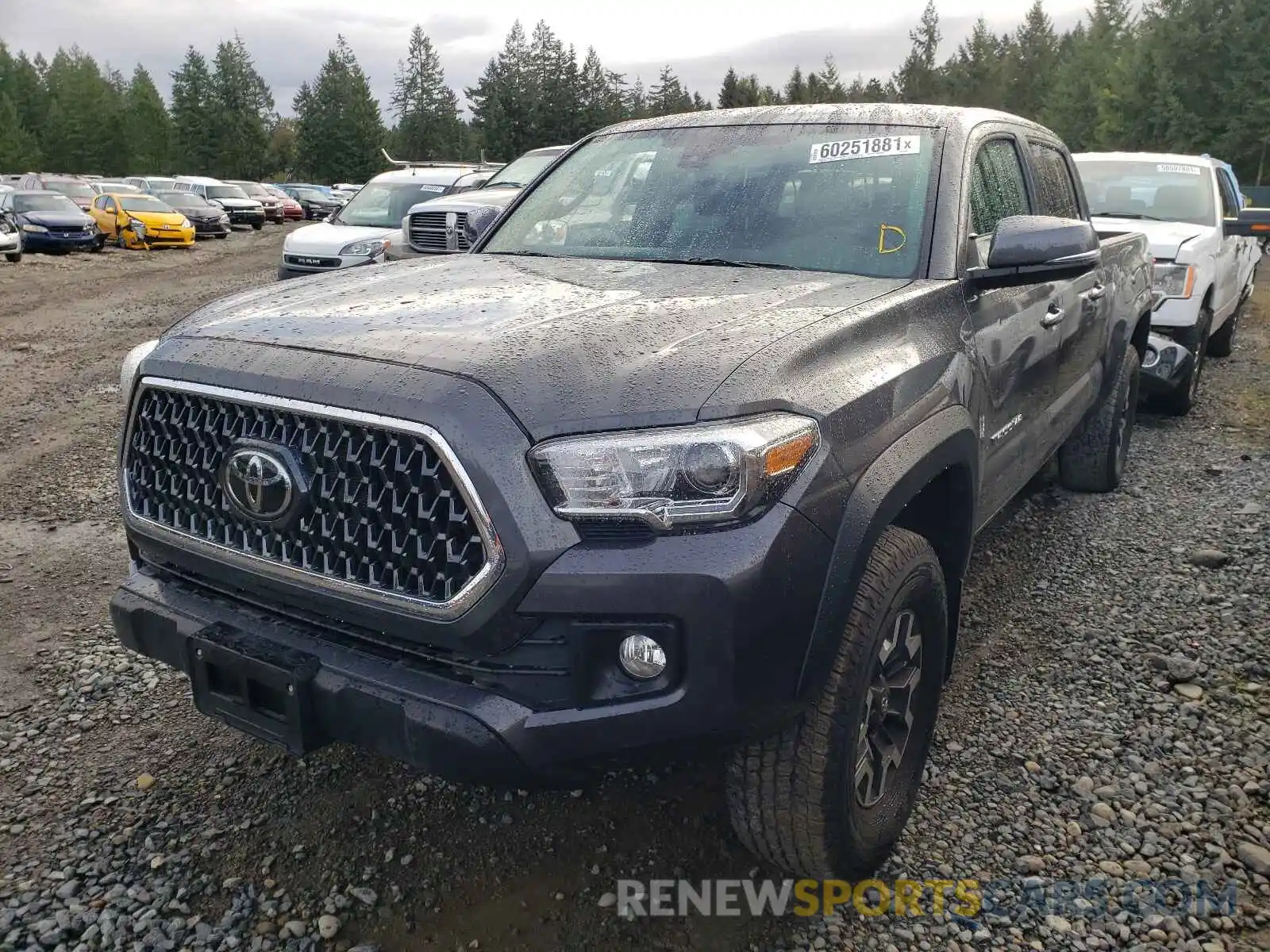 2 Photograph of a damaged car 3TMDZ5BN0KM069512 TOYOTA TACOMA 2019