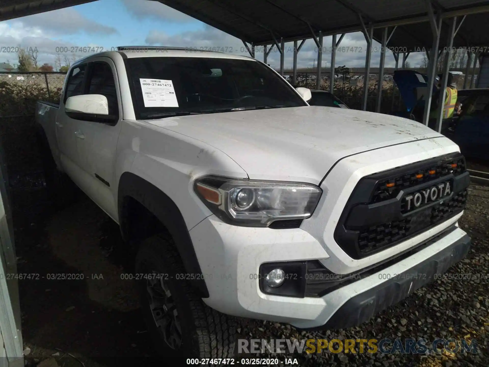 1 Photograph of a damaged car 3TMDZ5BN0KM072037 TOYOTA TACOMA 2019