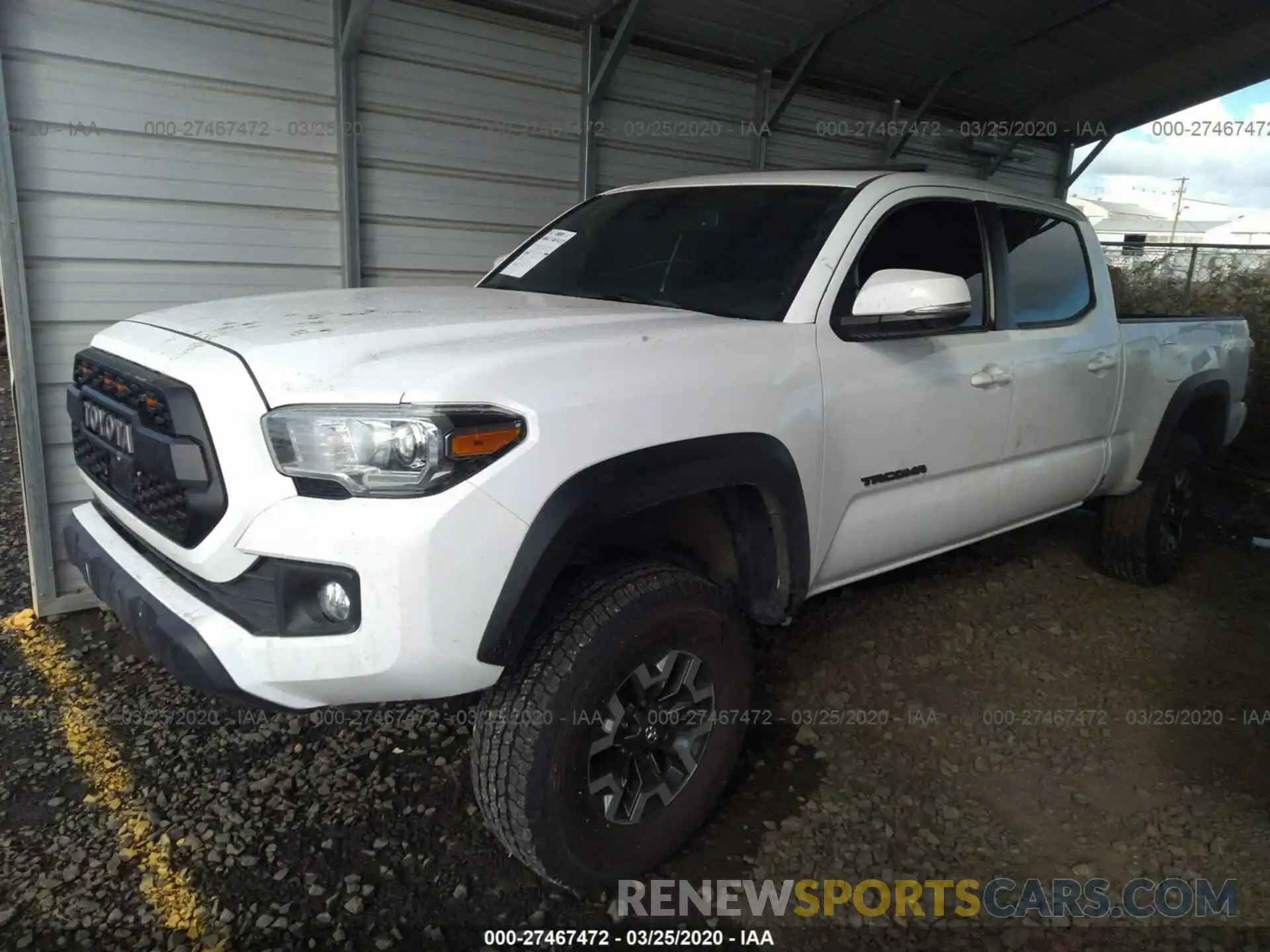 2 Photograph of a damaged car 3TMDZ5BN0KM072037 TOYOTA TACOMA 2019