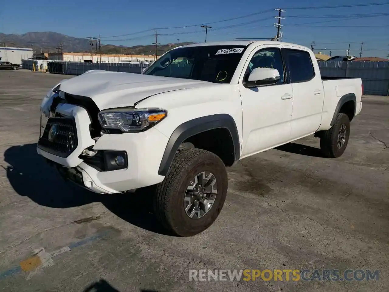 2 Photograph of a damaged car 3TMDZ5BN1KM060608 TOYOTA TACOMA 2019