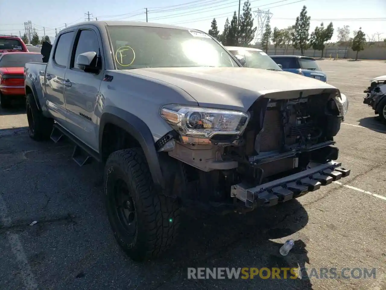 1 Photograph of a damaged car 3TMDZ5BN1KM070815 TOYOTA TACOMA 2019