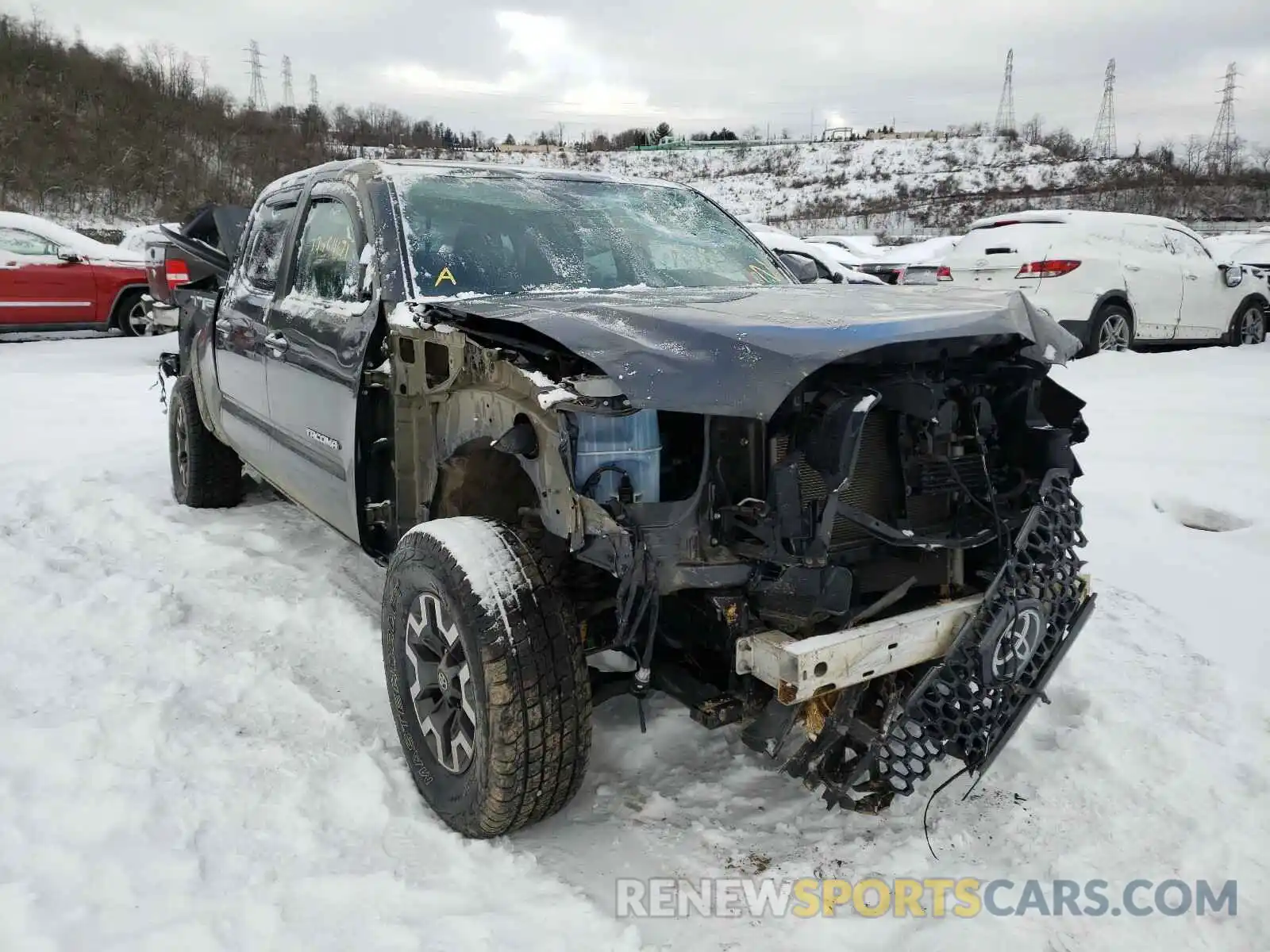 1 Photograph of a damaged car 3TMDZ5BN2KM059418 TOYOTA TACOMA 2019