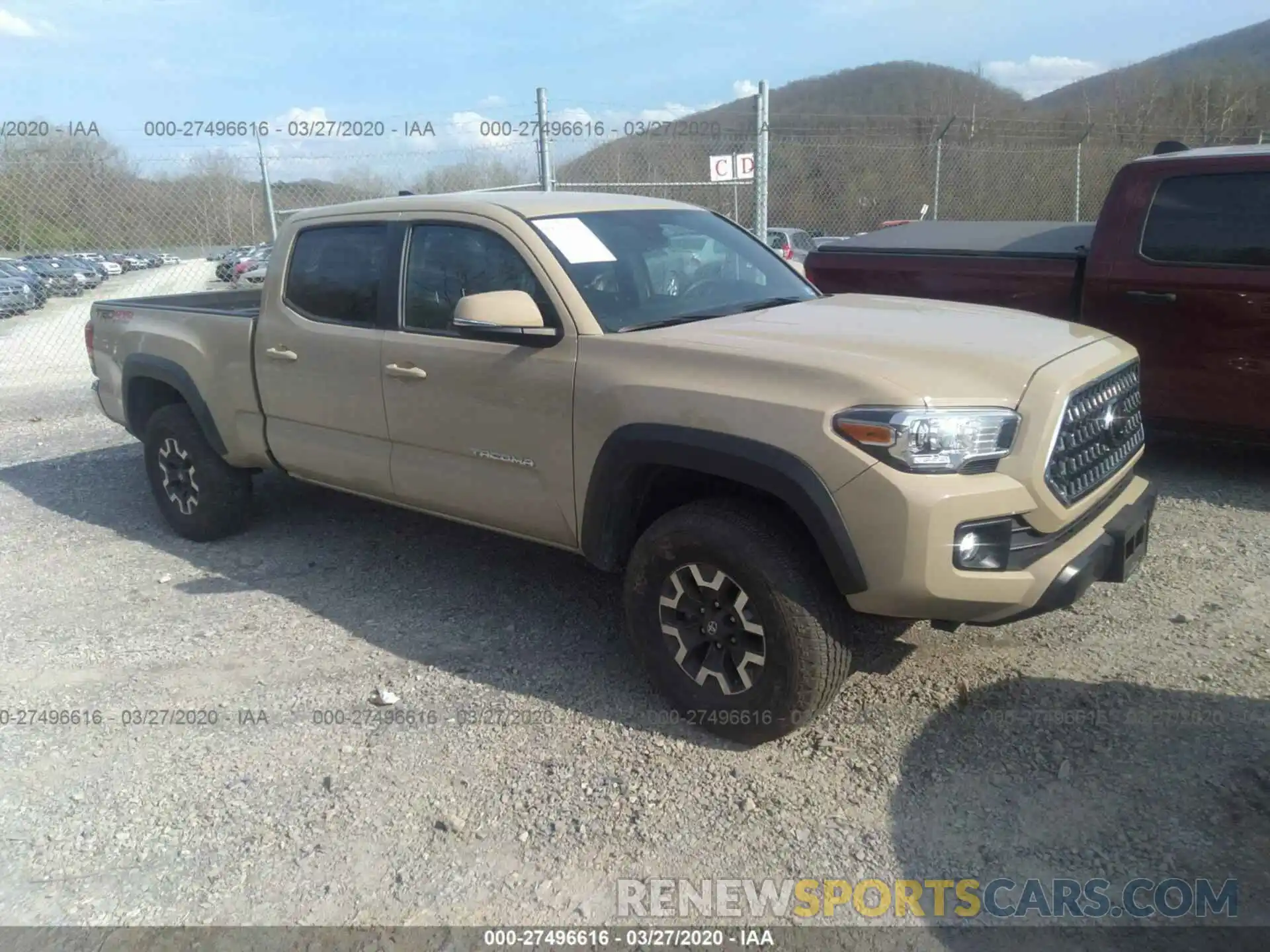 1 Photograph of a damaged car 3TMDZ5BN2KM065798 TOYOTA TACOMA 2019