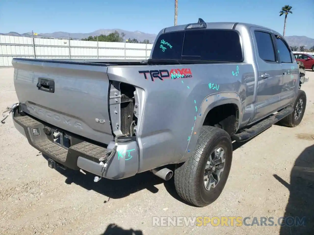 4 Photograph of a damaged car 3TMDZ5BN2KM067602 TOYOTA TACOMA 2019