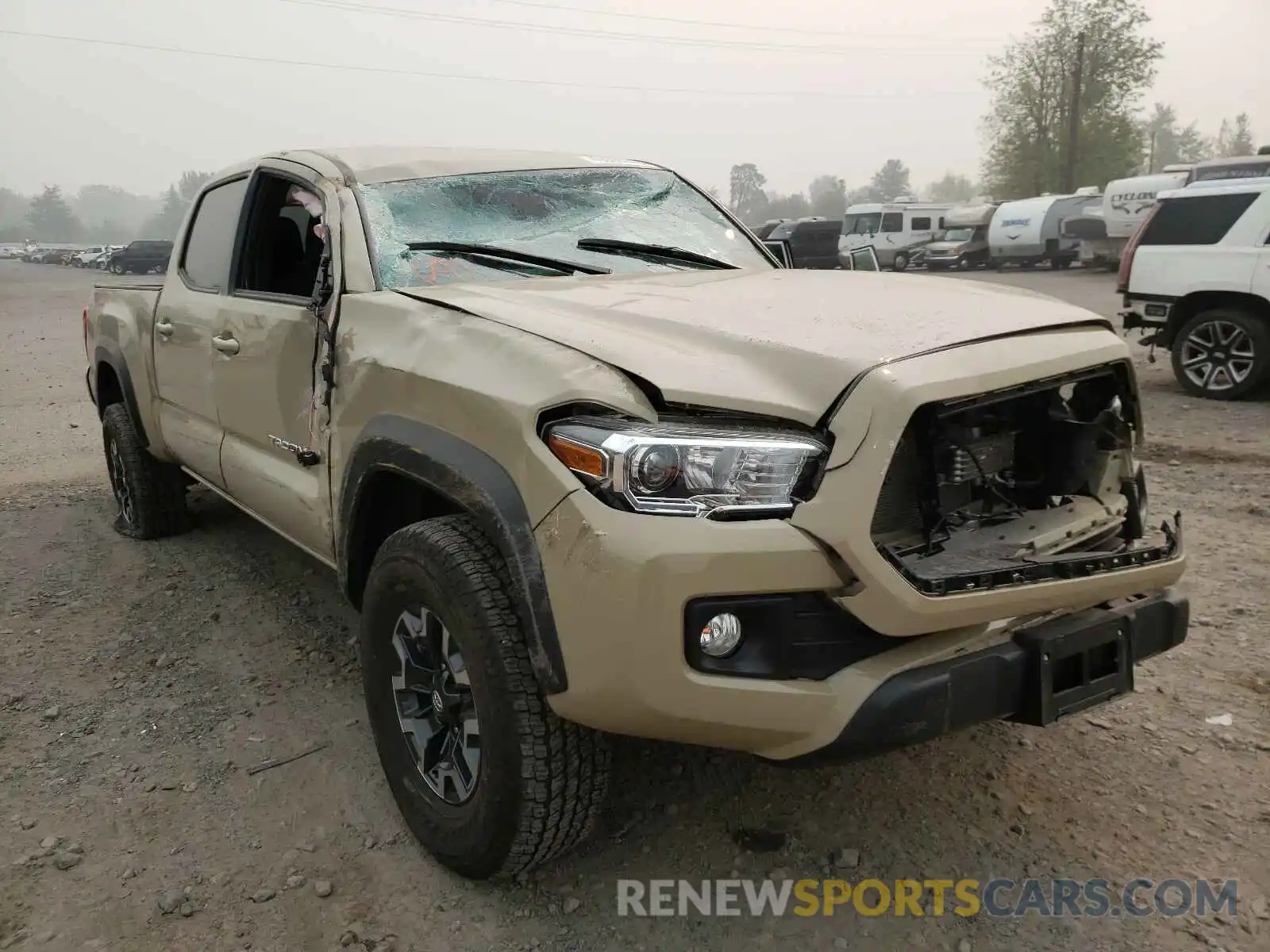 1 Photograph of a damaged car 3TMDZ5BN2KM072010 TOYOTA TACOMA 2019