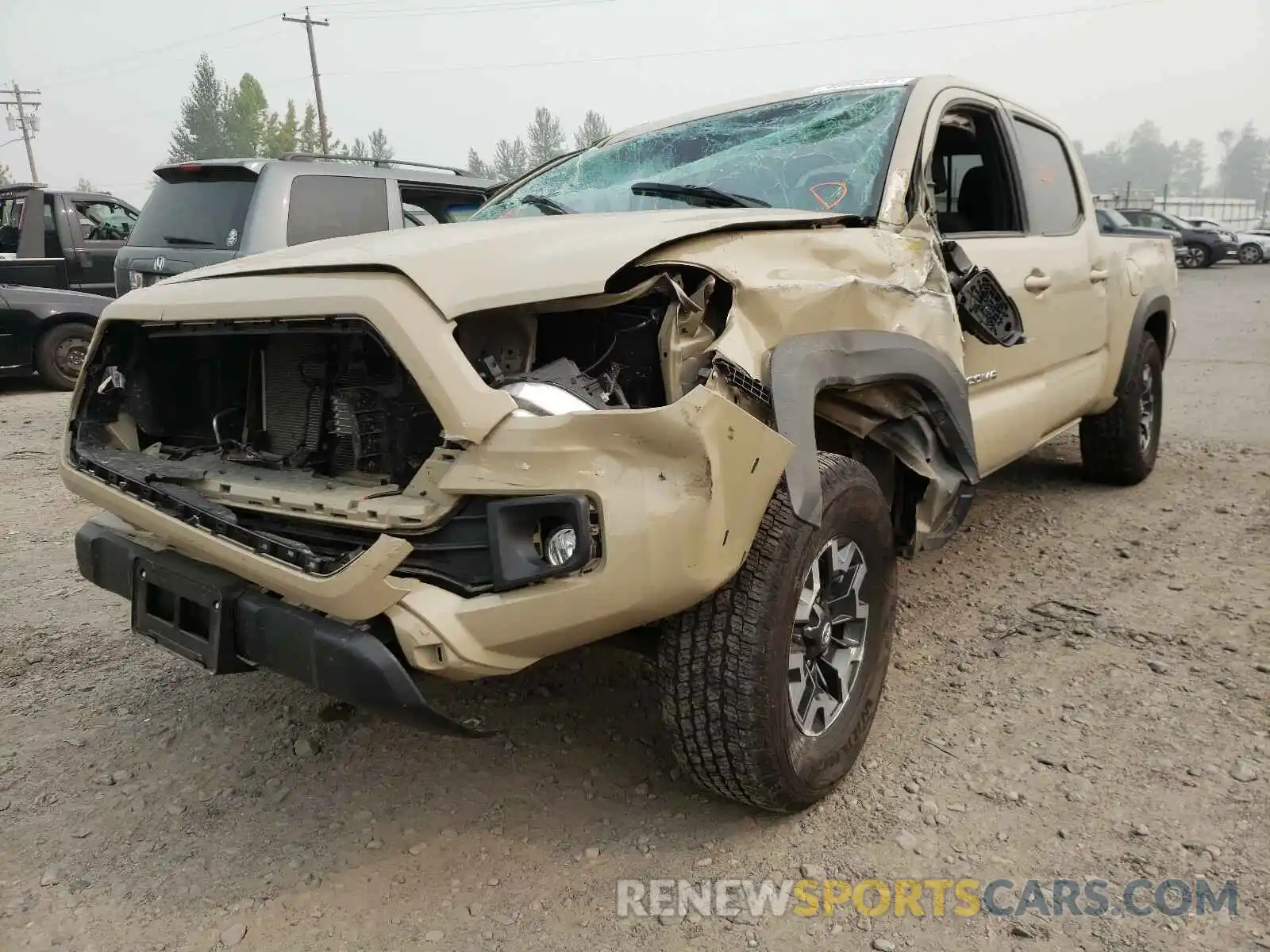 2 Photograph of a damaged car 3TMDZ5BN2KM072010 TOYOTA TACOMA 2019