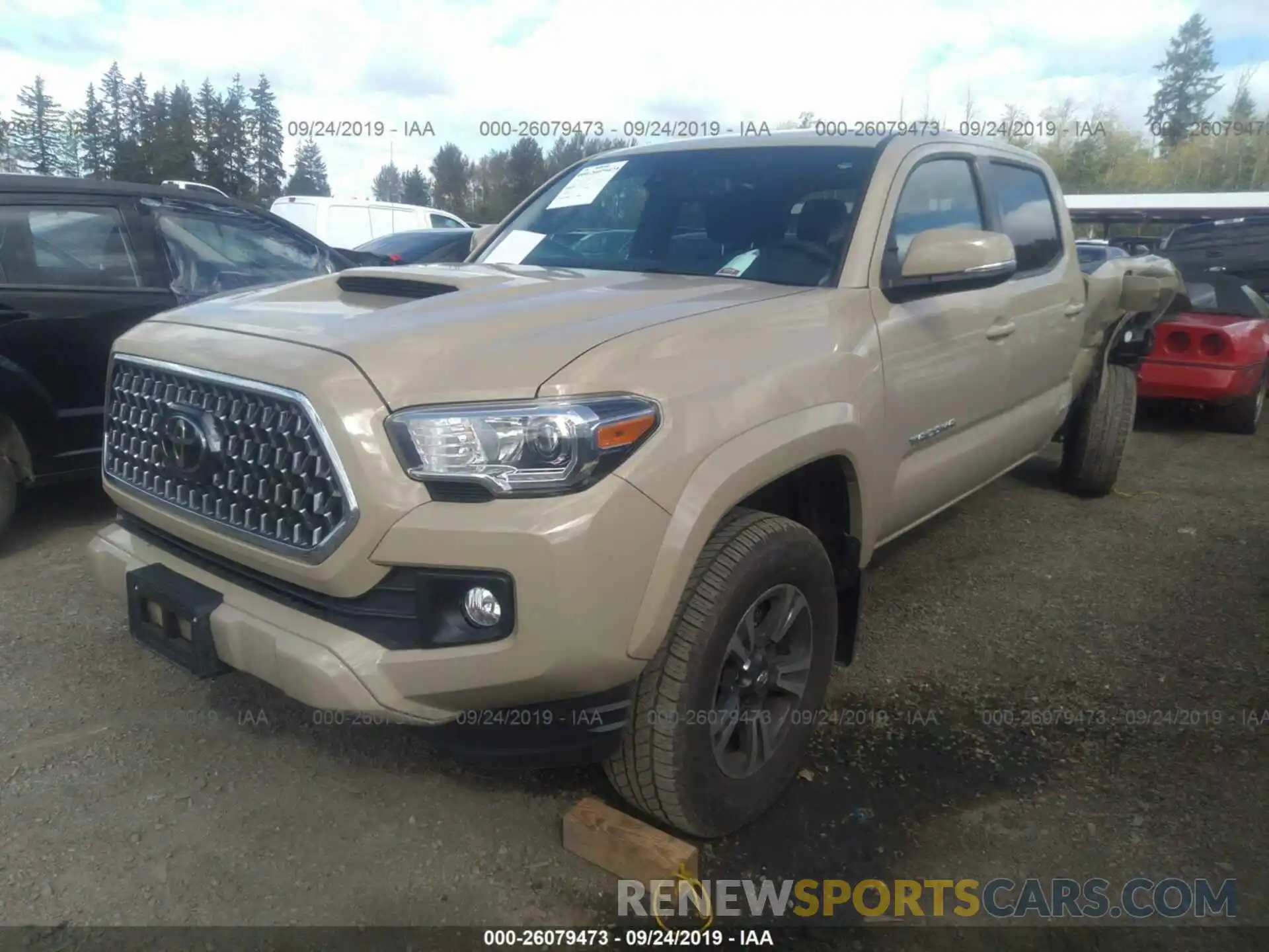 2 Photograph of a damaged car 3TMDZ5BN3KM058570 TOYOTA TACOMA 2019