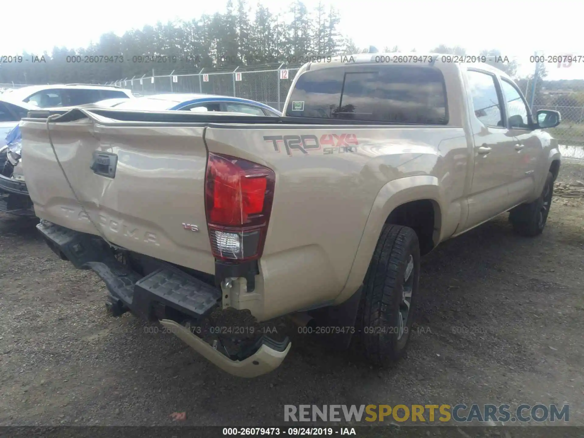 4 Photograph of a damaged car 3TMDZ5BN3KM058570 TOYOTA TACOMA 2019