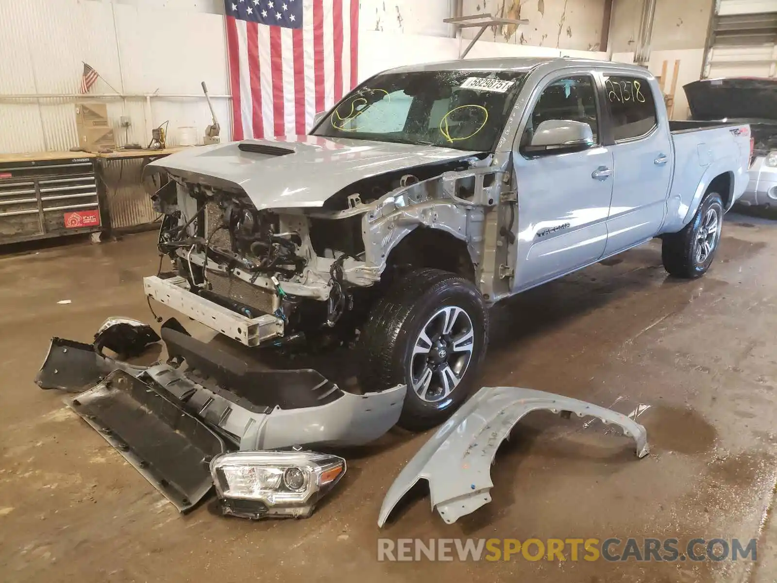 2 Photograph of a damaged car 3TMDZ5BN3KM065292 TOYOTA TACOMA 2019