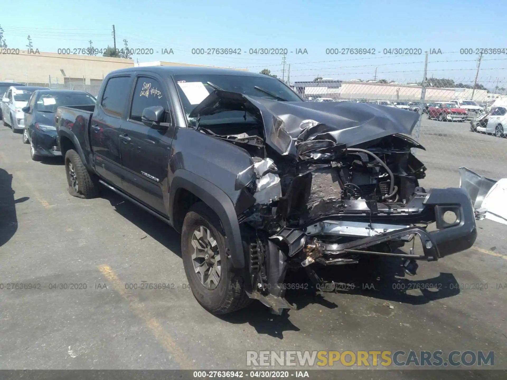 1 Photograph of a damaged car 3TMDZ5BN3KM066264 TOYOTA TACOMA 2019