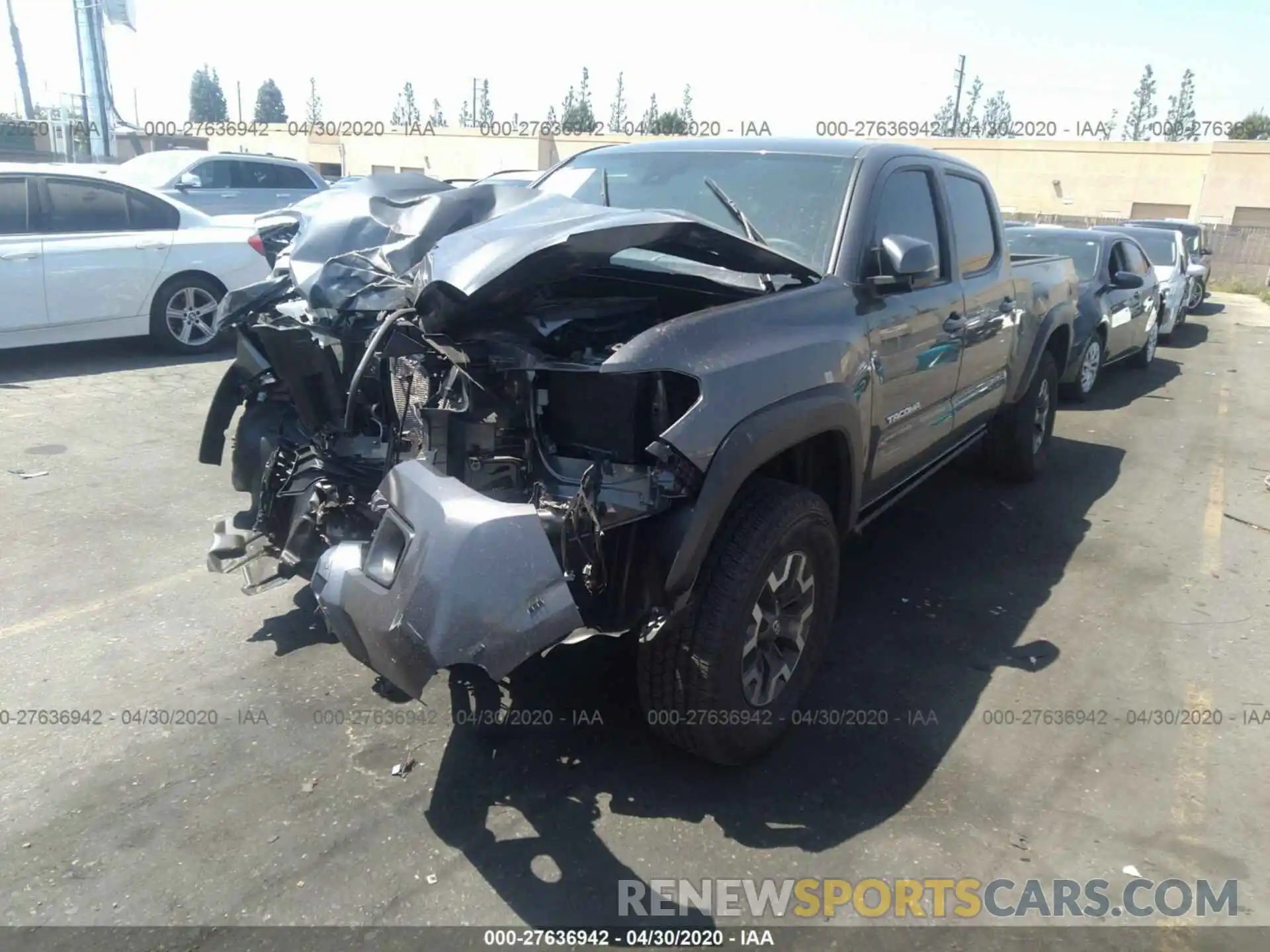 2 Photograph of a damaged car 3TMDZ5BN3KM066264 TOYOTA TACOMA 2019