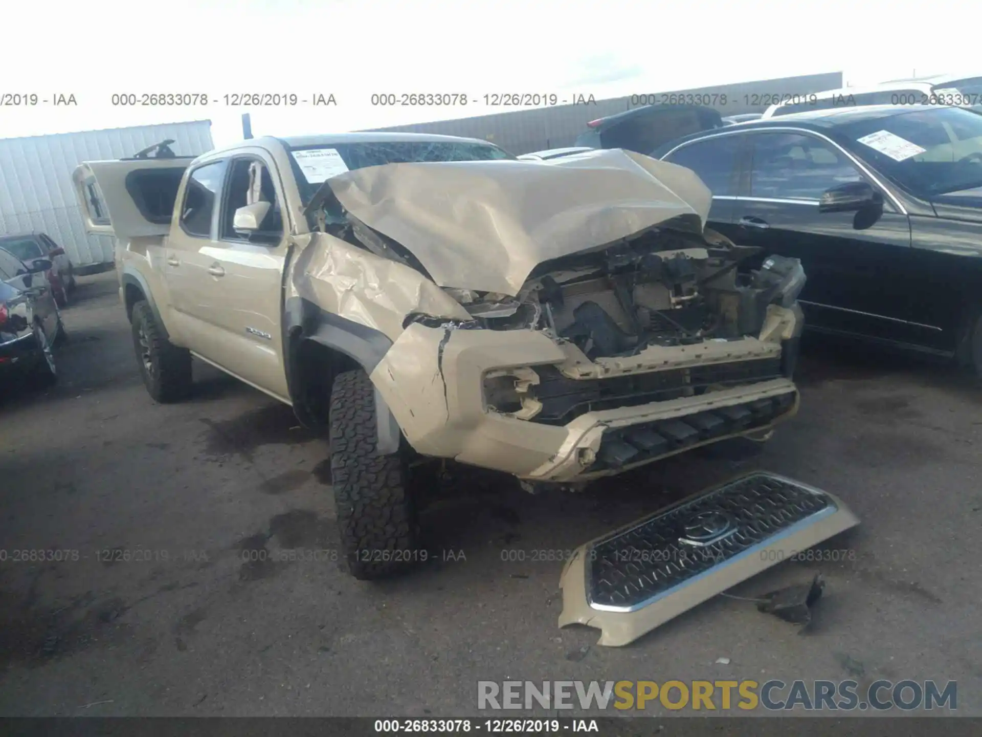 1 Photograph of a damaged car 3TMDZ5BN3KM068225 TOYOTA TACOMA 2019