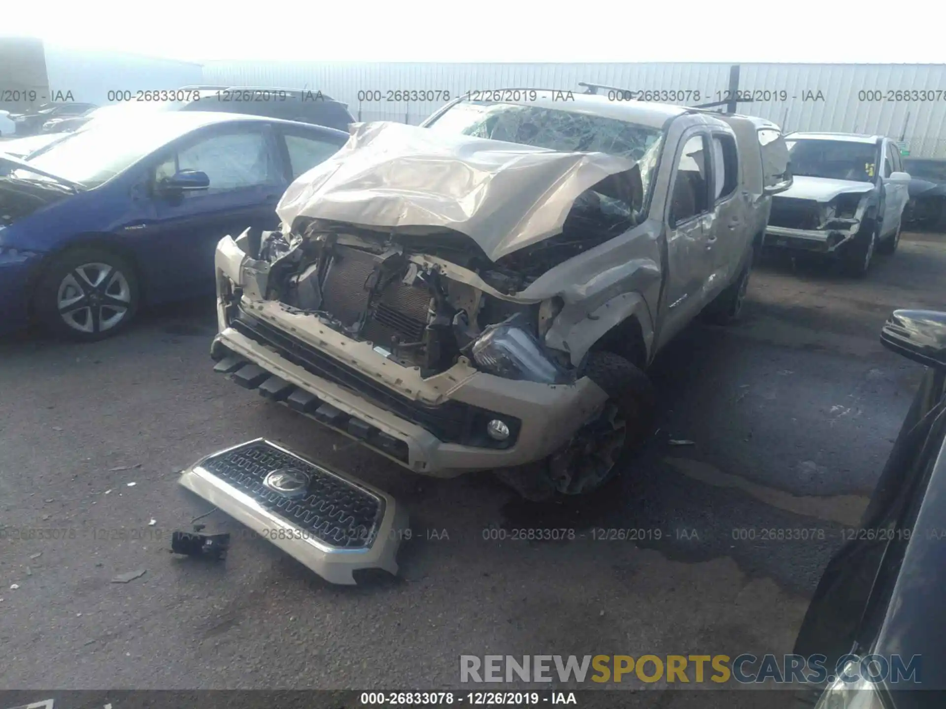 2 Photograph of a damaged car 3TMDZ5BN3KM068225 TOYOTA TACOMA 2019