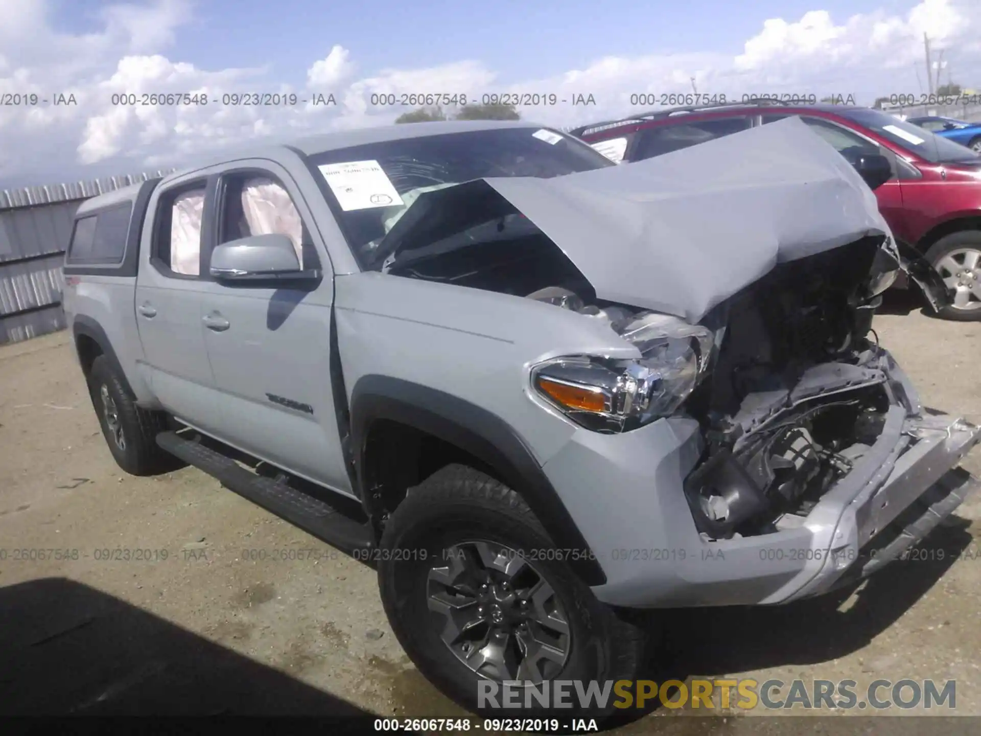 1 Photograph of a damaged car 3TMDZ5BN3KM068435 TOYOTA TACOMA 2019