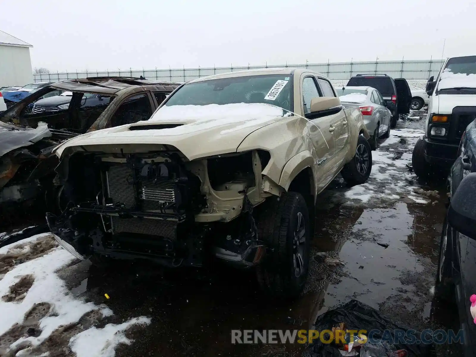 2 Photograph of a damaged car 3TMDZ5BN3KM074851 TOYOTA TACOMA 2019