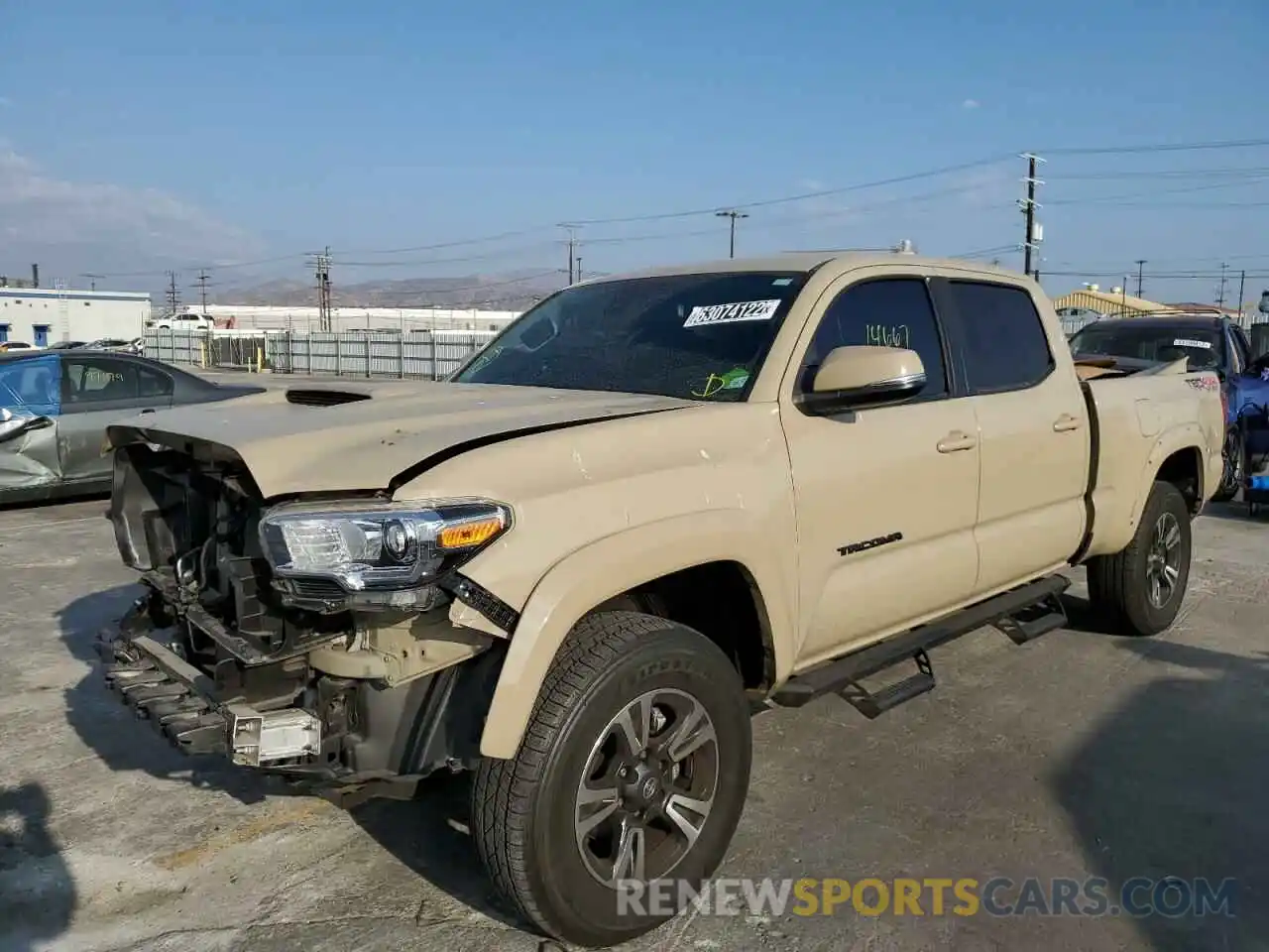 2 Photograph of a damaged car 3TMDZ5BN3KM075823 TOYOTA TACOMA 2019