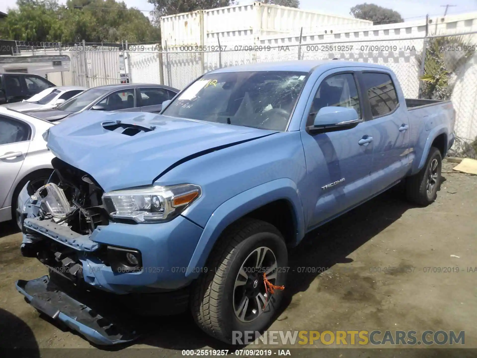 2 Photograph of a damaged car 3TMDZ5BN4KM055516 TOYOTA TACOMA 2019