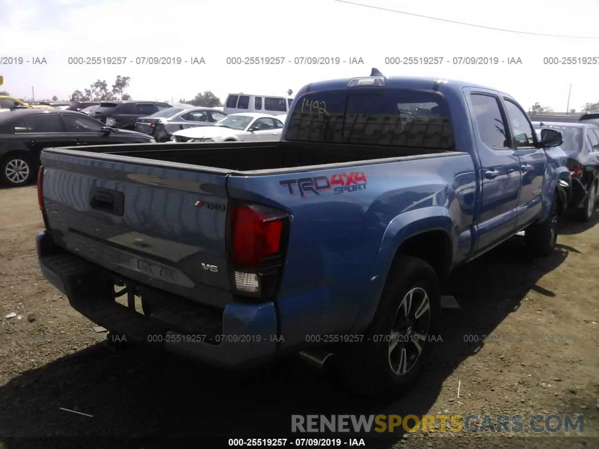 4 Photograph of a damaged car 3TMDZ5BN4KM055516 TOYOTA TACOMA 2019