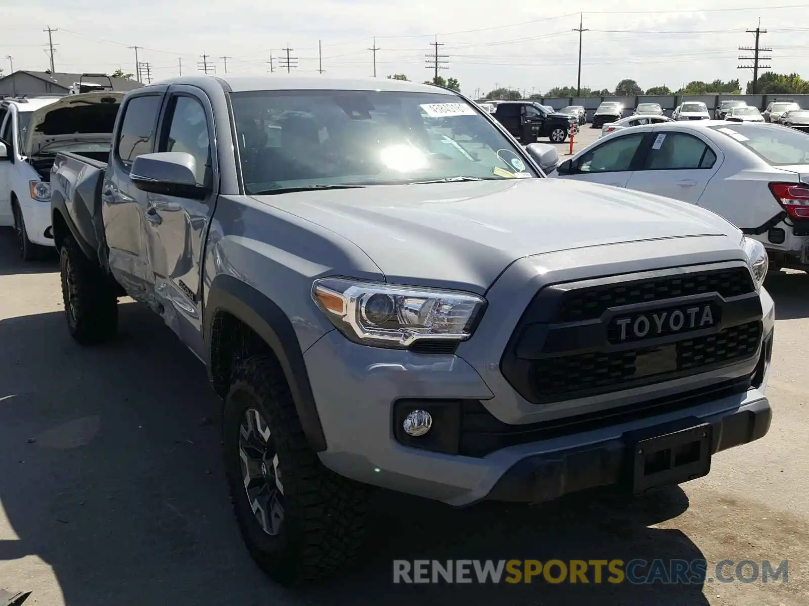 1 Photograph of a damaged car 3TMDZ5BN4KM057413 TOYOTA TACOMA 2019