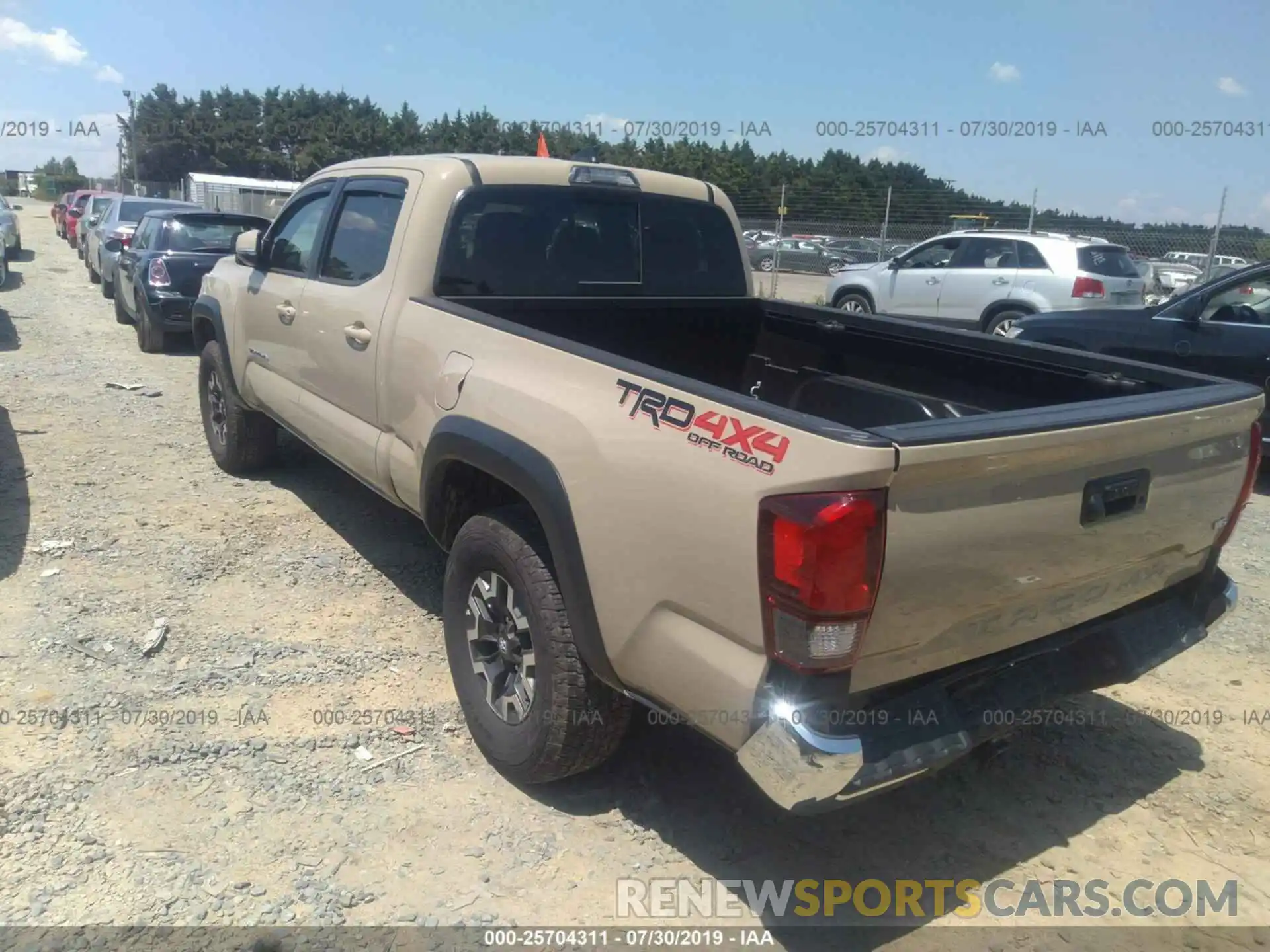 3 Photograph of a damaged car 3TMDZ5BN4KM061073 TOYOTA TACOMA 2019