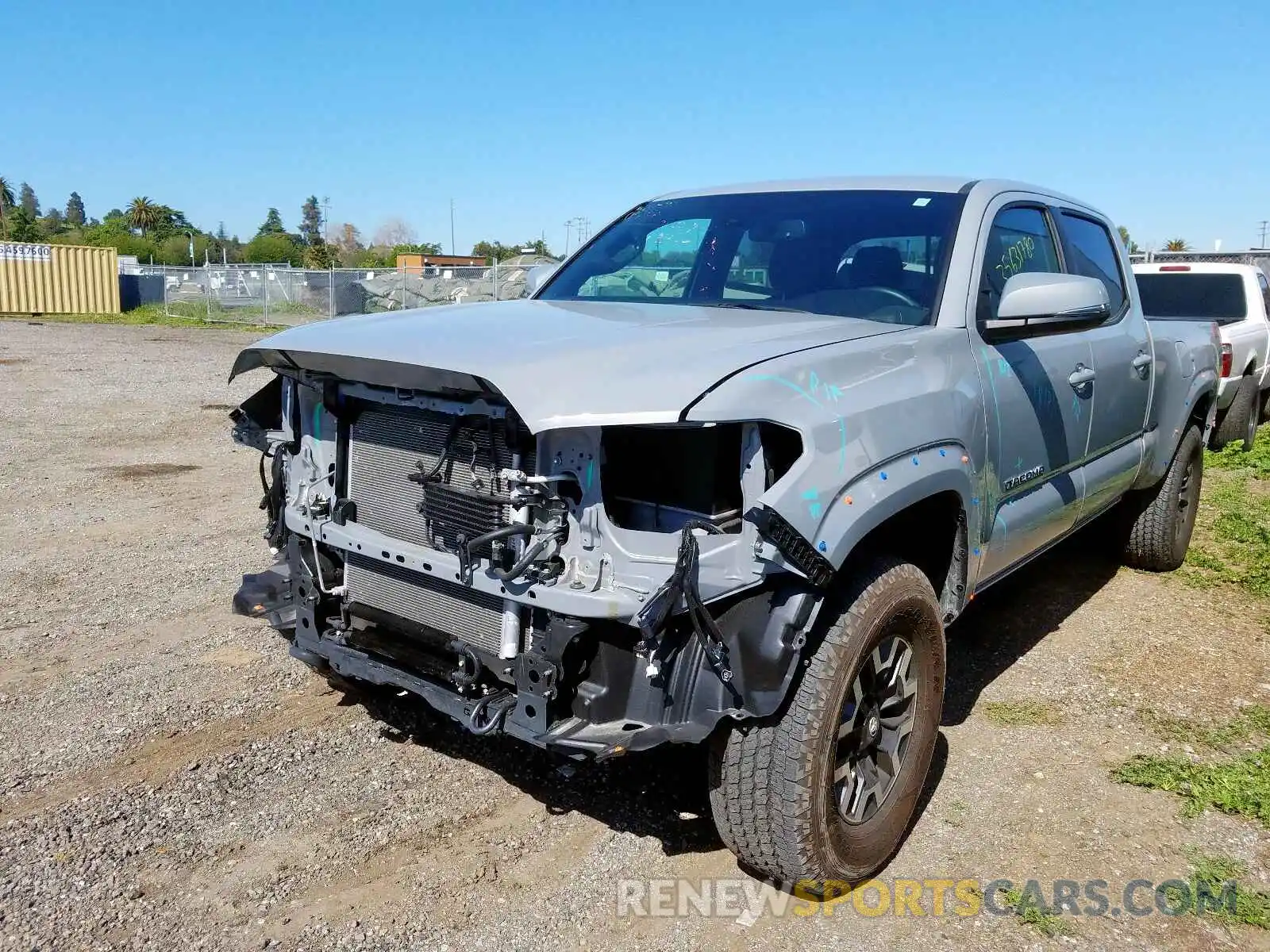 2 Photograph of a damaged car 3TMDZ5BN4KM070095 TOYOTA TACOMA 2019