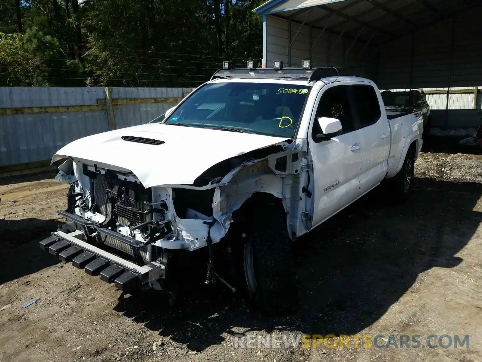 2 Photograph of a damaged car 3TMDZ5BN4KM070212 TOYOTA TACOMA 2019